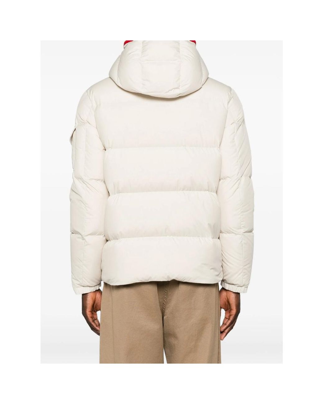 Moncler White Neutrals Jackets for men