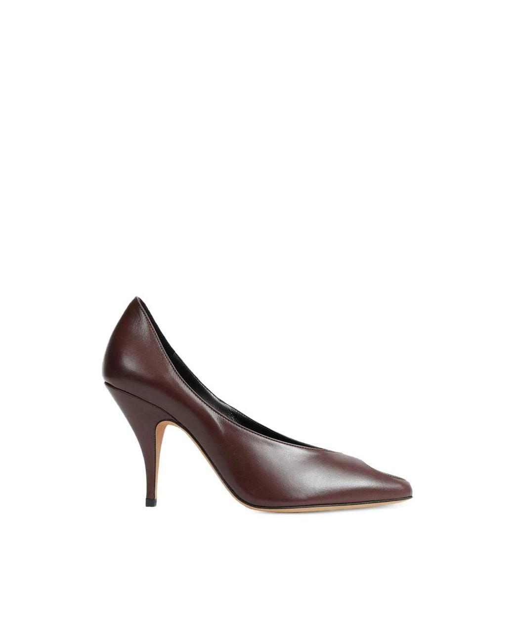 Jude Brown Icon Creased Leather Pumps