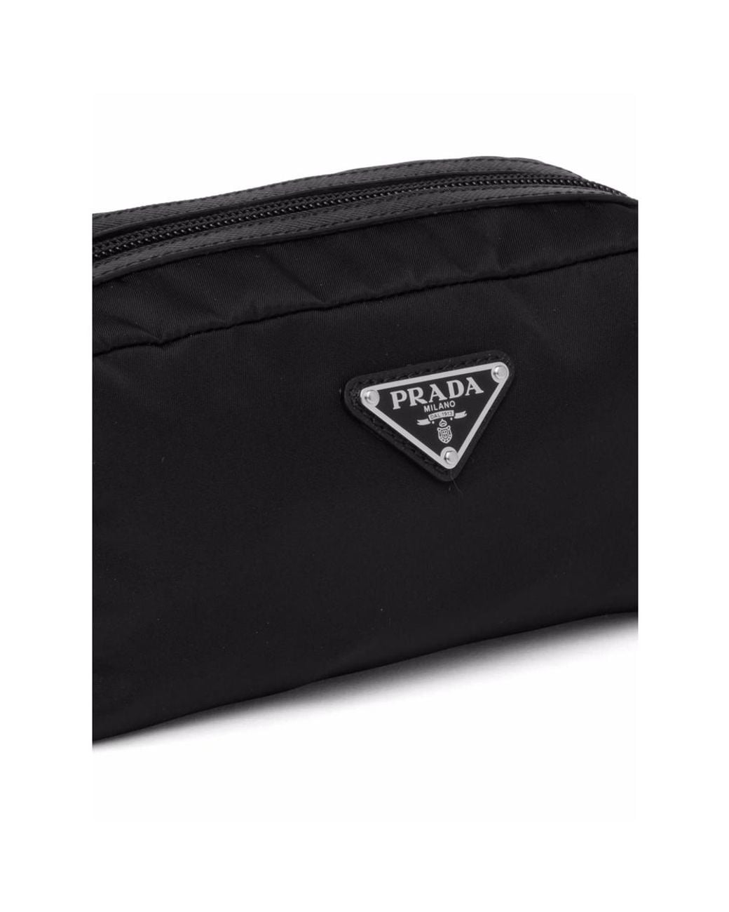 Prada Black Wash Bags for men