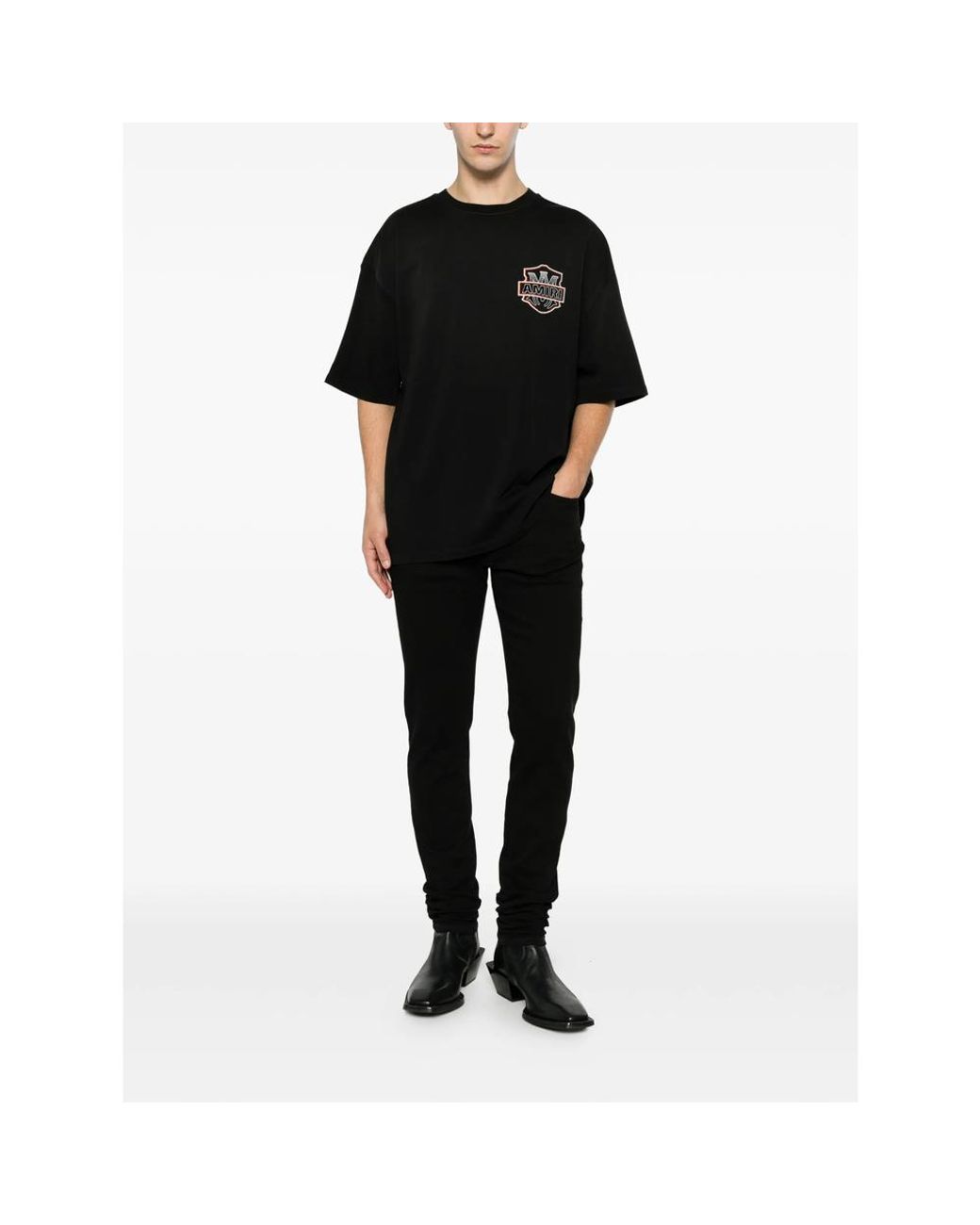 Amiri Black T-Shirt Logo for men