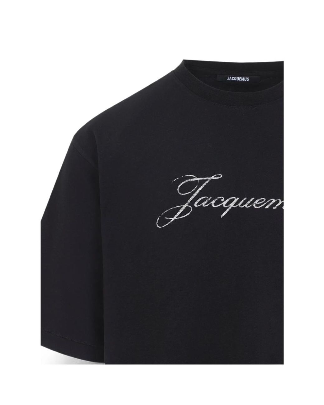 Jacquemus Blue Logo-Print T-Shirt for men