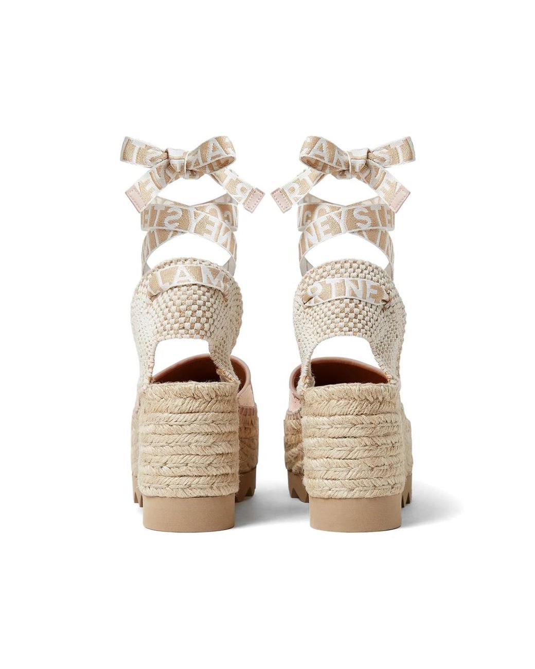 Stella McCartney Natural Gaia Platform Espadrilles