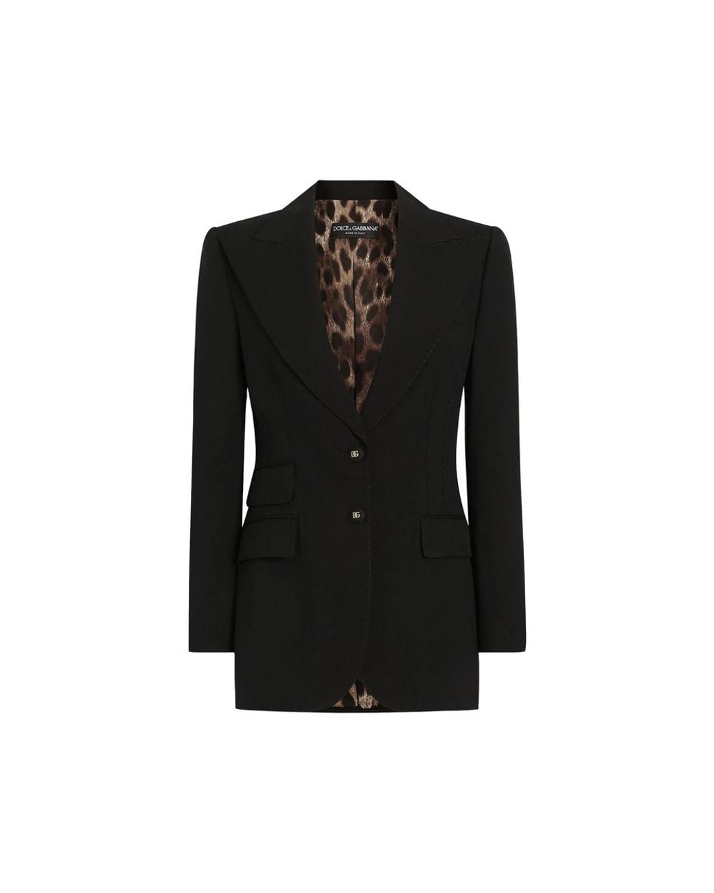 Dolce & Gabbana Black Blazer Satin Lining