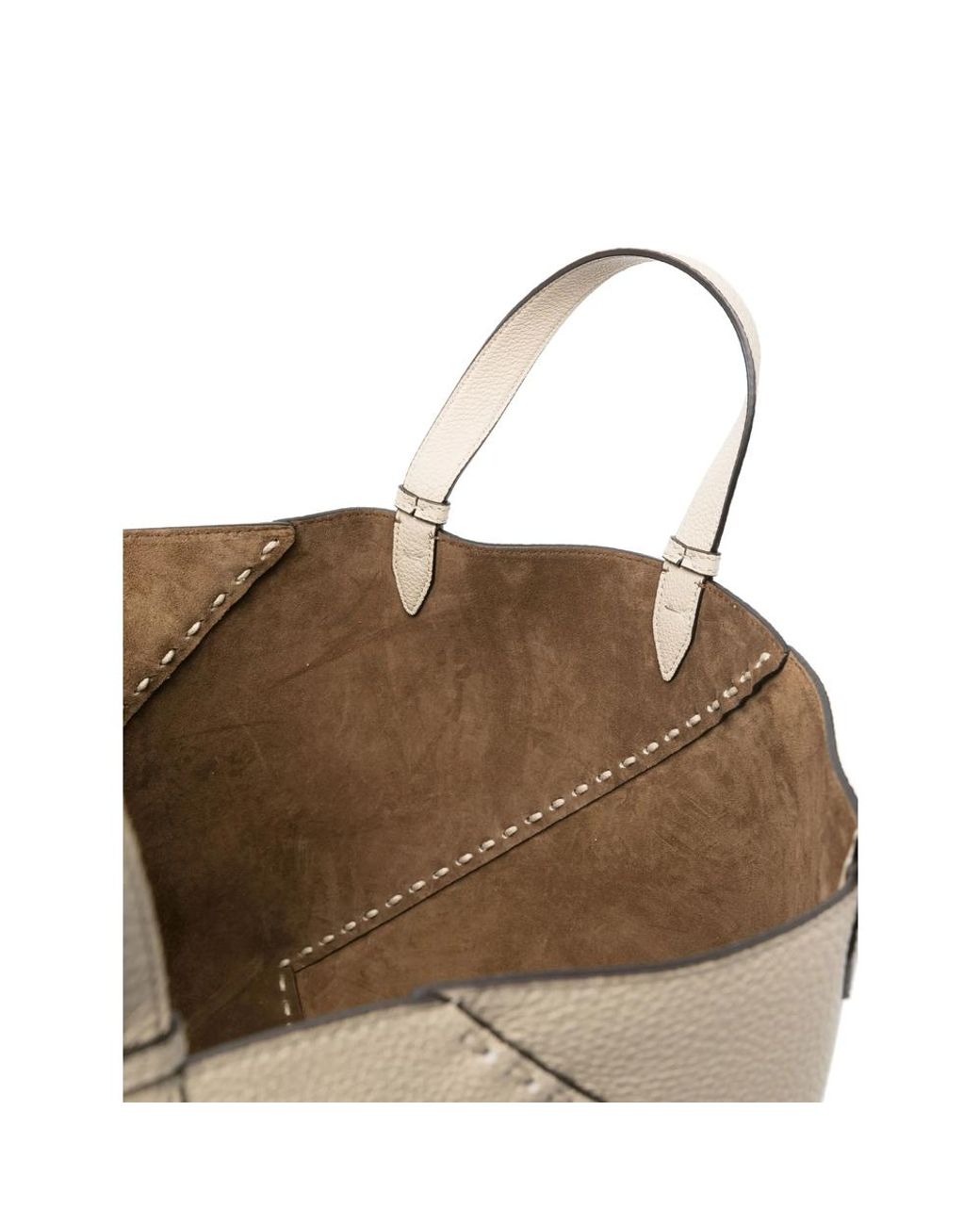 Fendi Natural Neutrals Tote Bags for men