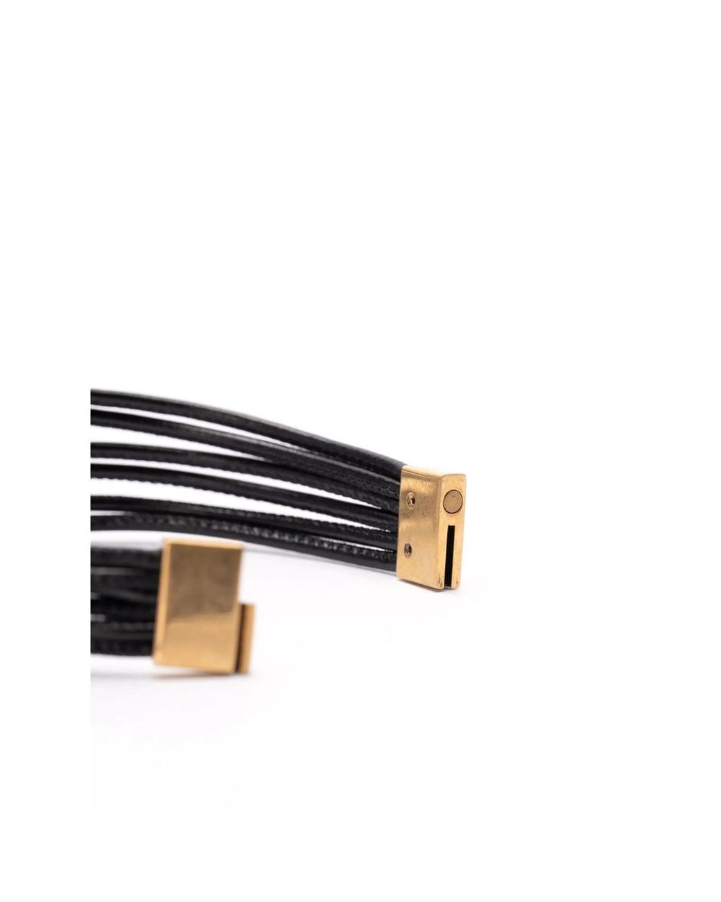 Saint Laurent Black Bracelets