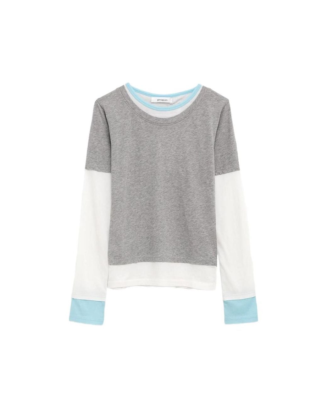 GIMAGUAS Gray Triple Layered T-Shirt