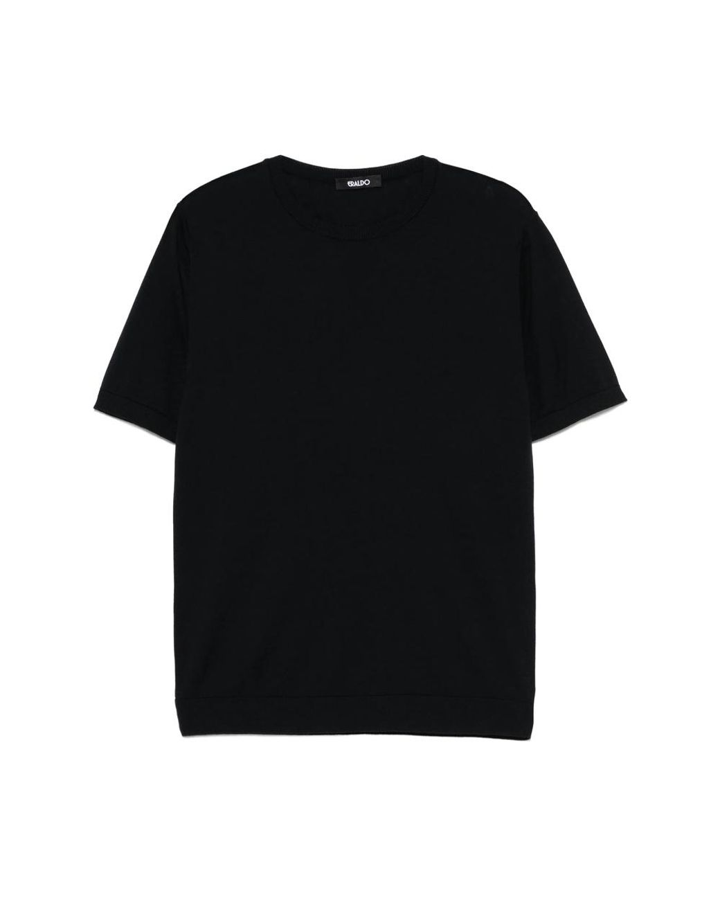 Eraldo Black Knitted T-Shirt for men