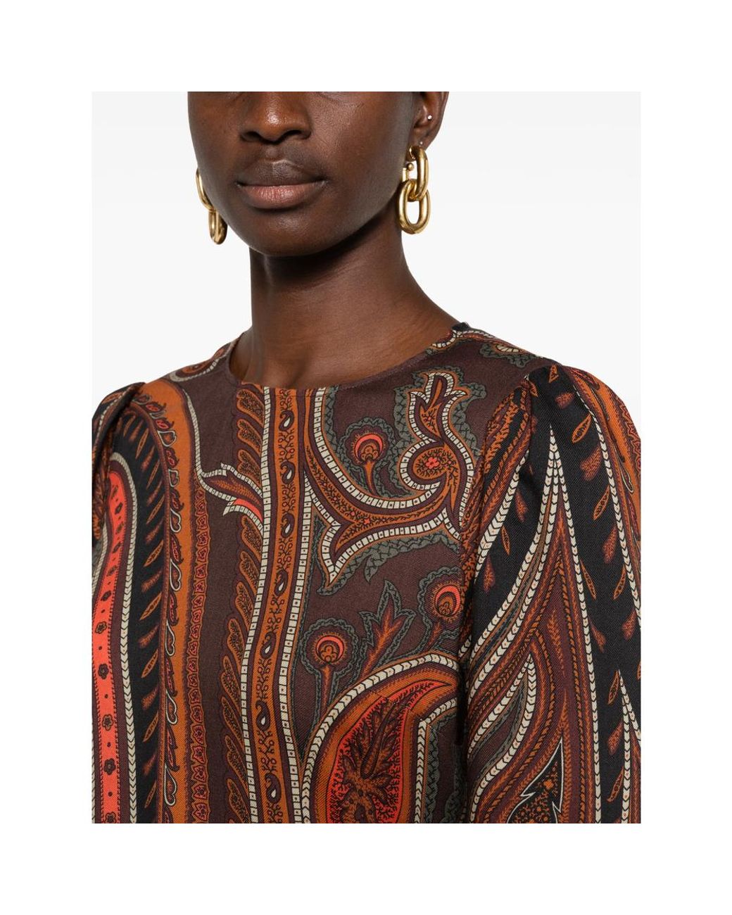 Etro Brown Midi Dresses