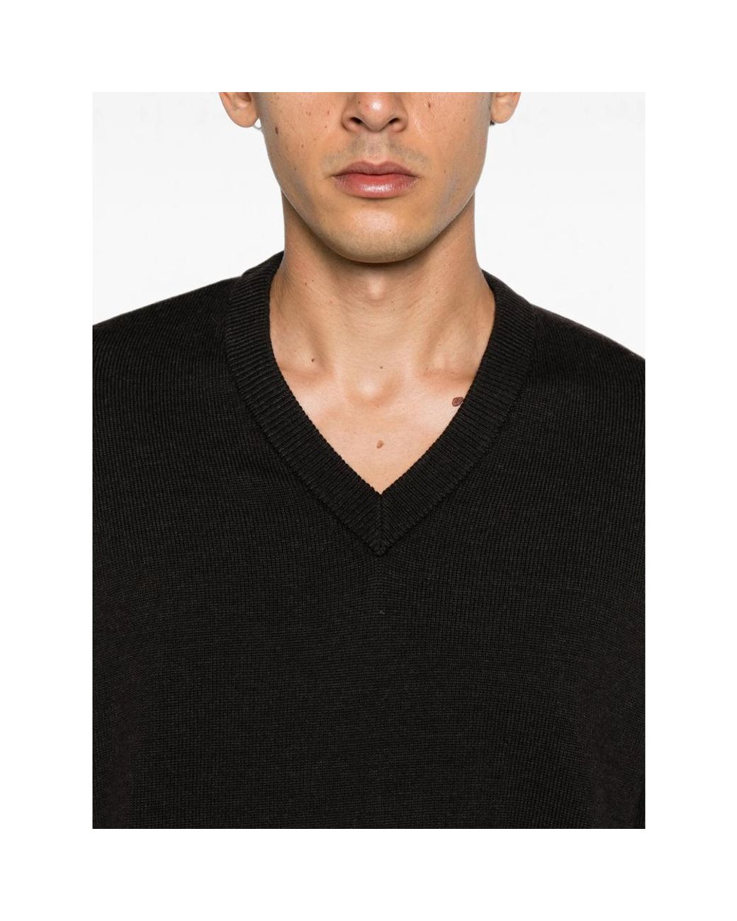 sunflower Black V-Neck Sweater for men