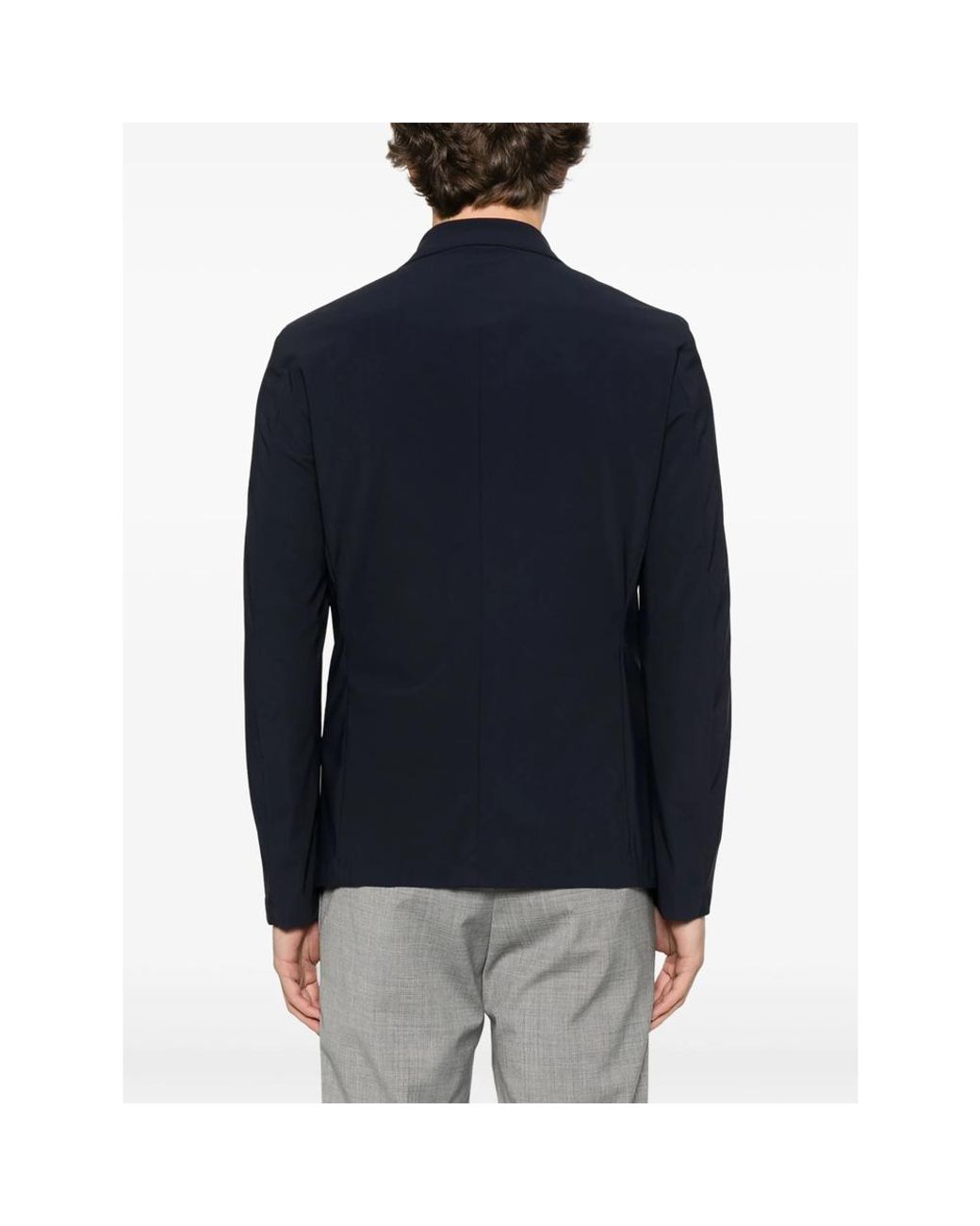 Eraldo Blue Peak-Lapels Blazer for men