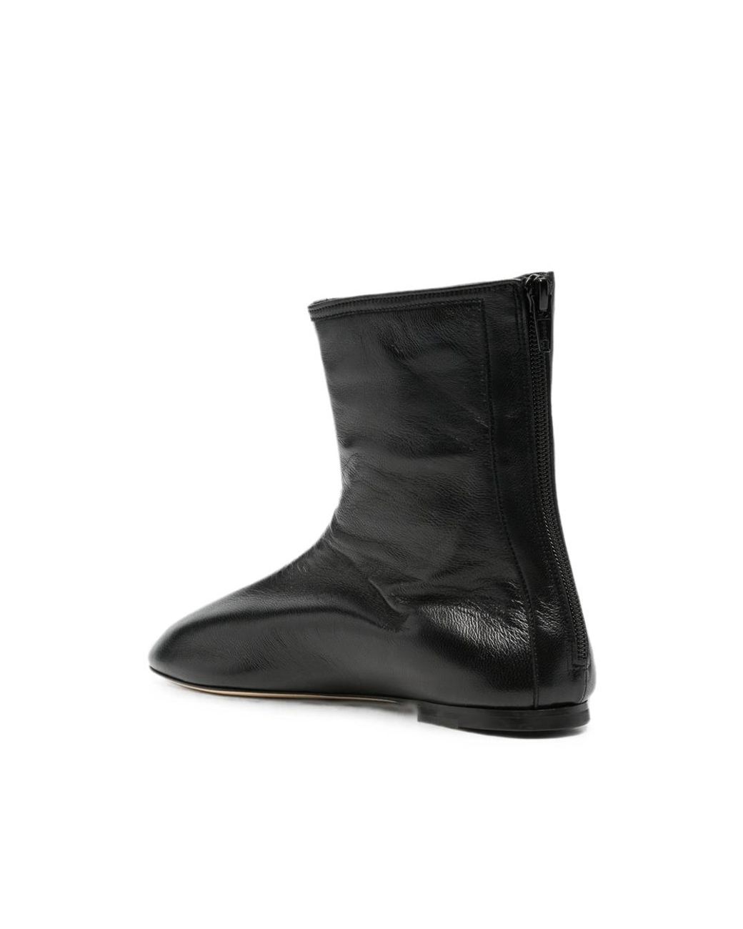Dear Frances Black Zip-Fastening Ankle Boots