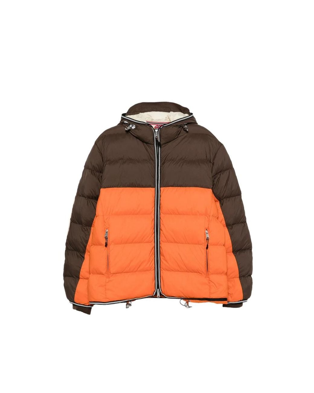 Napapijri Orange Archive Colour-Block Padded Jacket for men