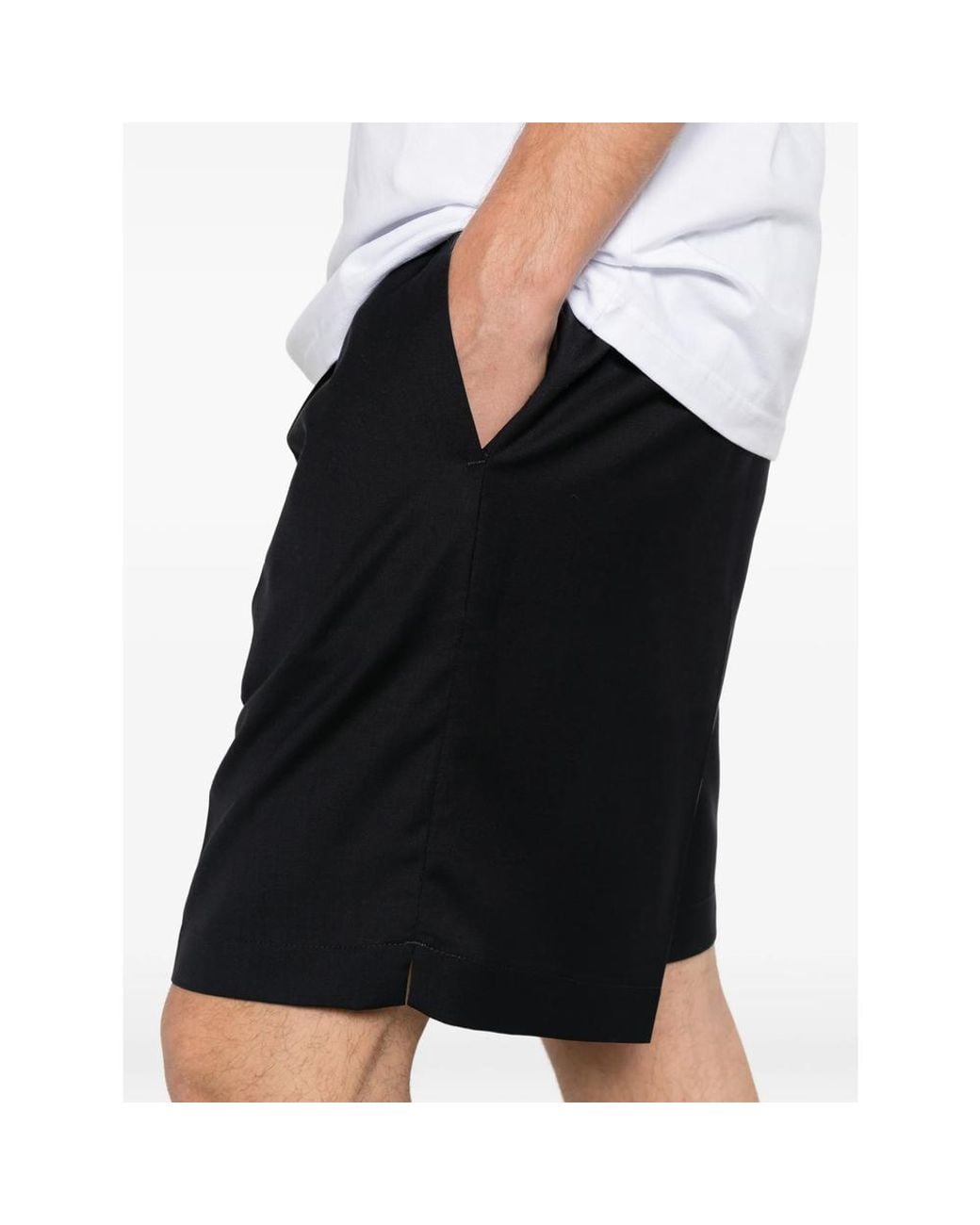Briglia 1949 Black Drawstring-Fastening Shorts for men