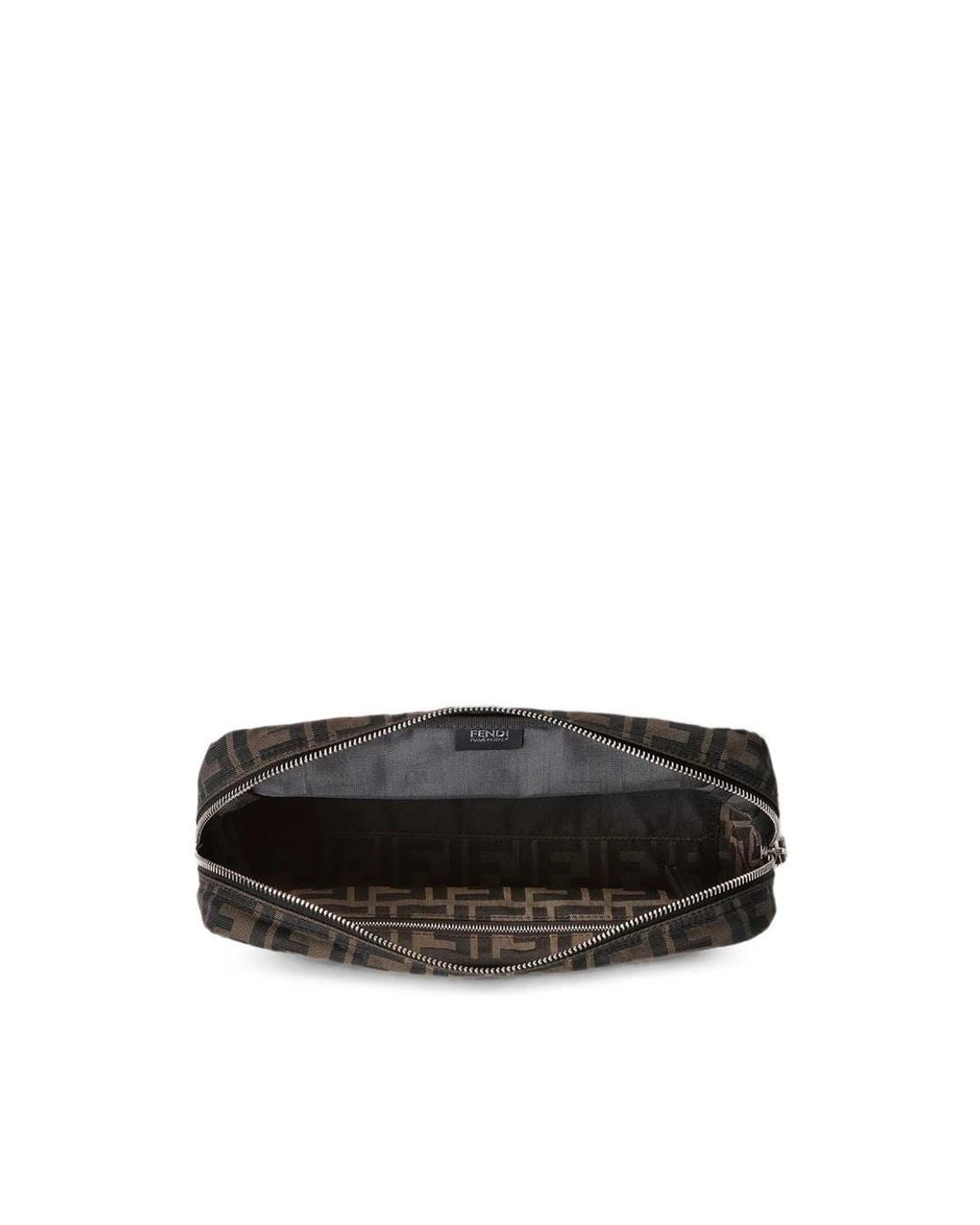 Fendi Black Medium Superlight Ff Zucca Toiletry Case for men