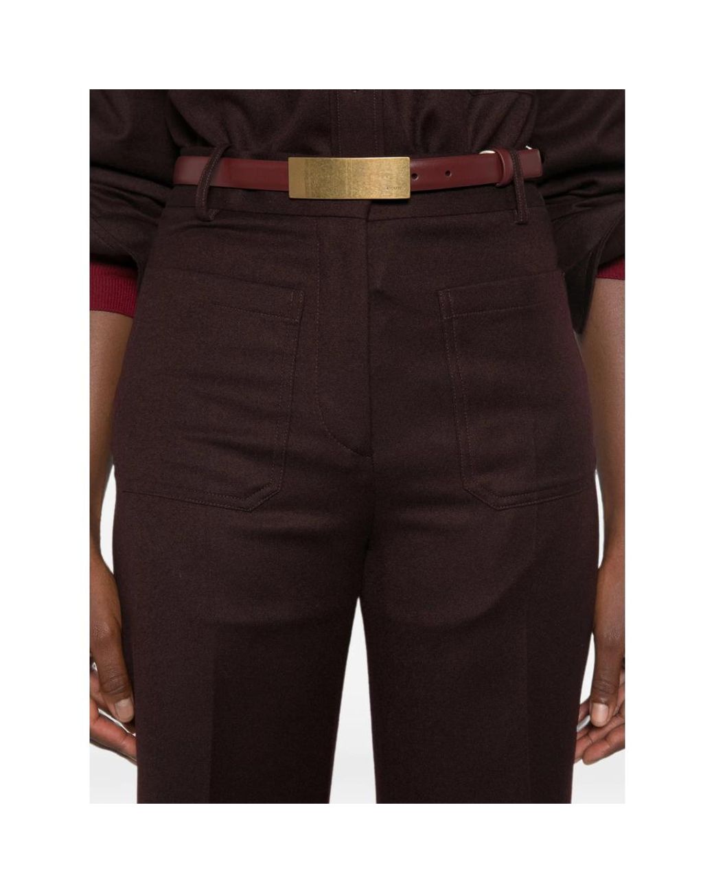 Victoria Beckham Brown Trousers