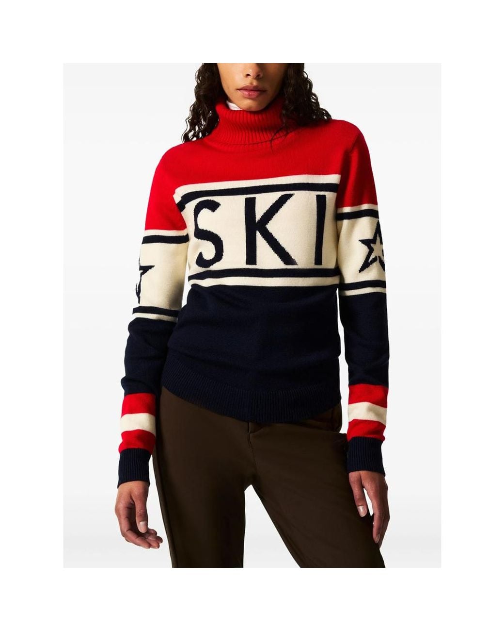 Perfect Moment Red Turtleneck Sweater