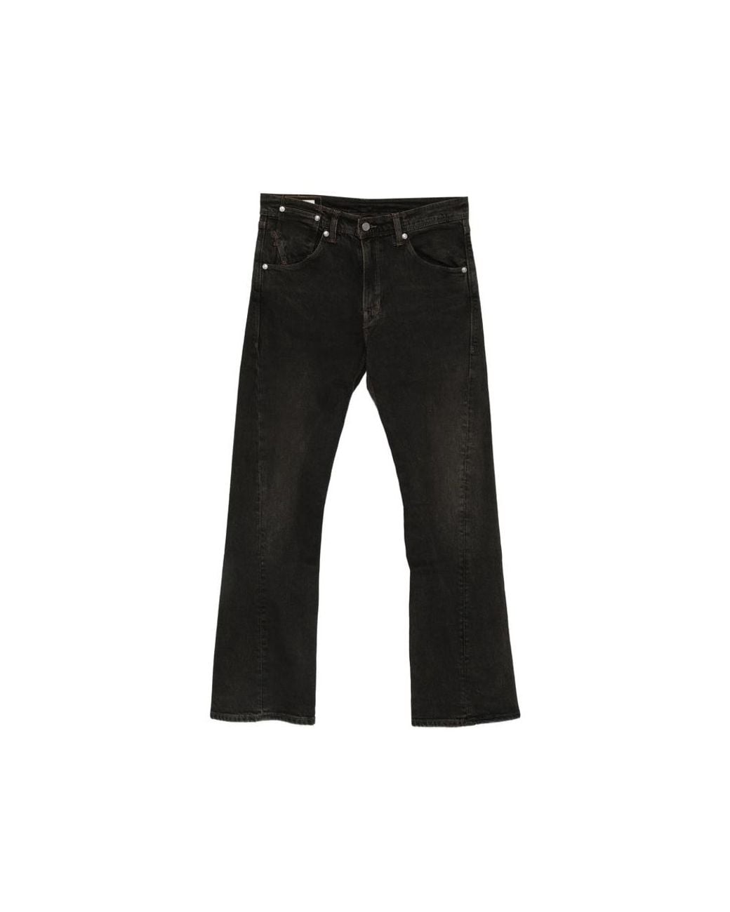 Levi's Black Twisted Slim Kick Flare Jeans for men
