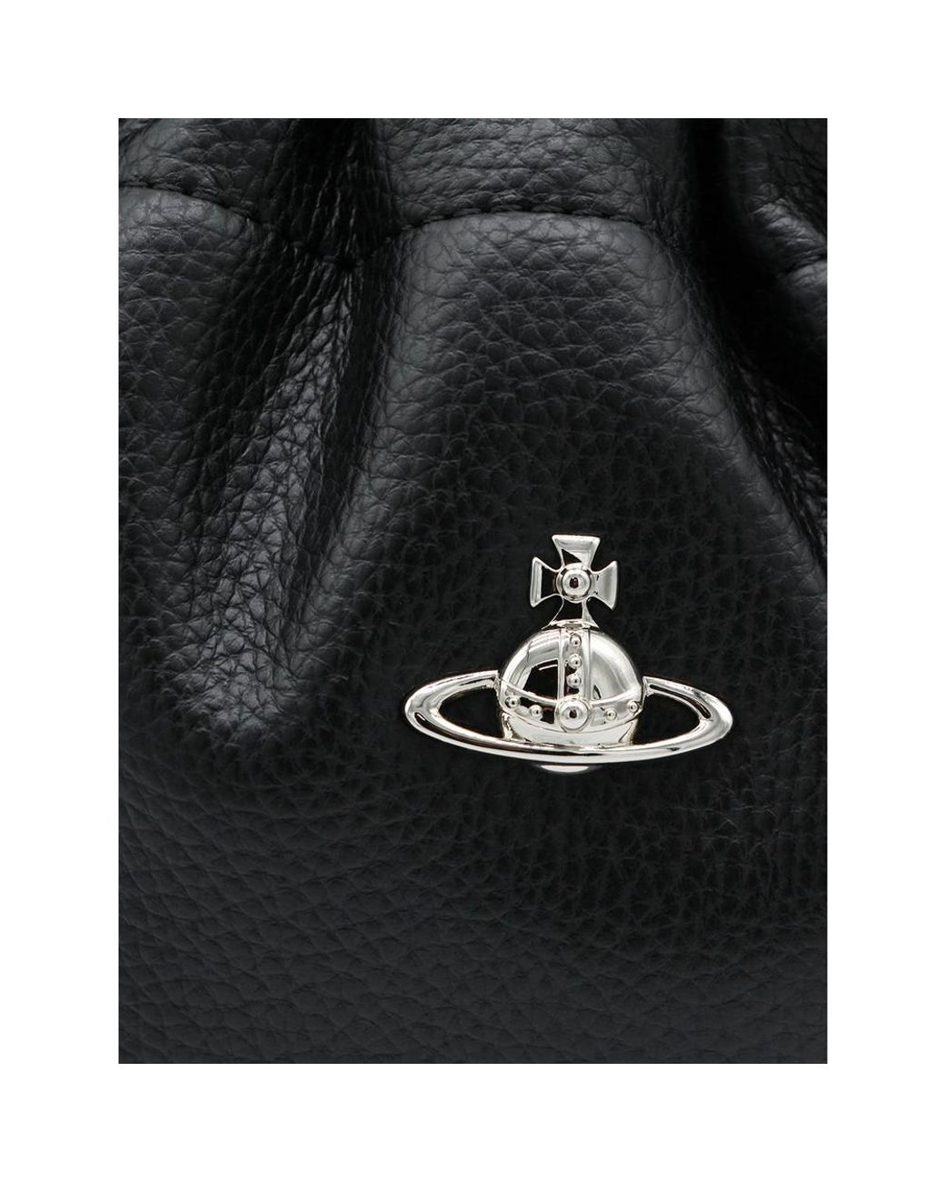 Vivienne Westwood Logo-Plaque Bucket Bag in Black | Lyst