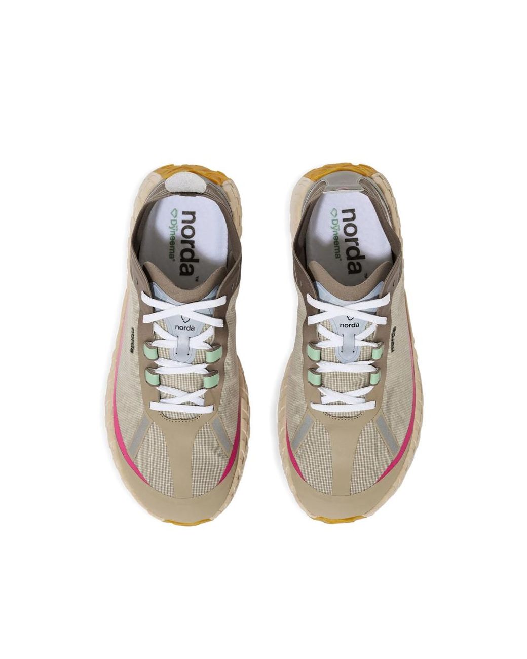 Norda Natural 001A Mesh-Panel Sneakers
