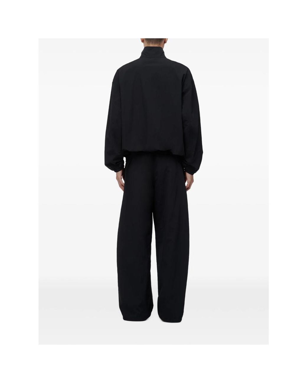 Alexander Wang Black Logo-Embroidered Zip-Up Jacket