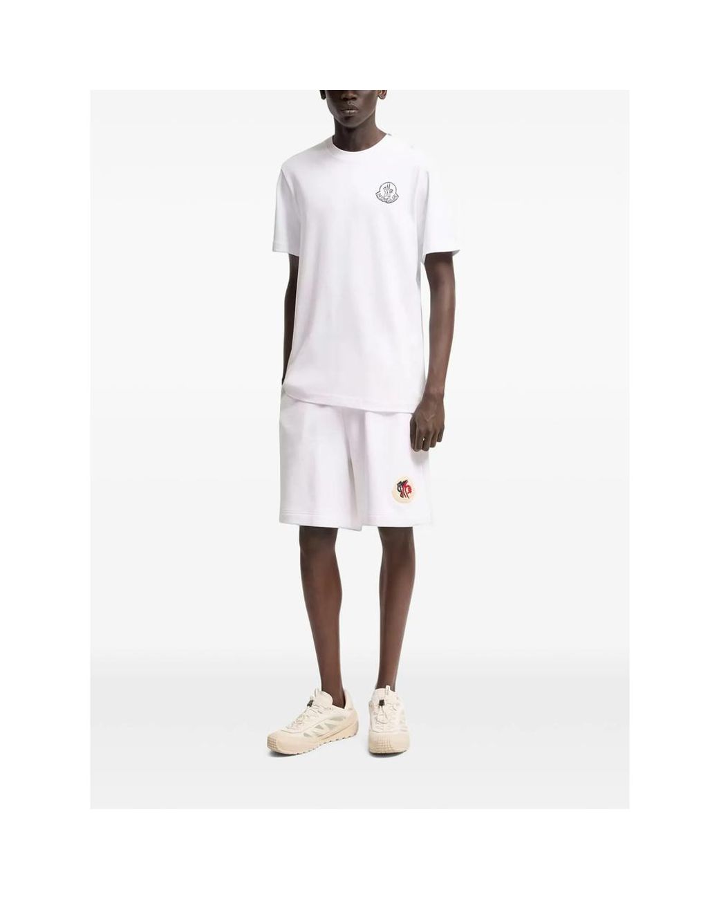 Moncler White Polo Shirts for men