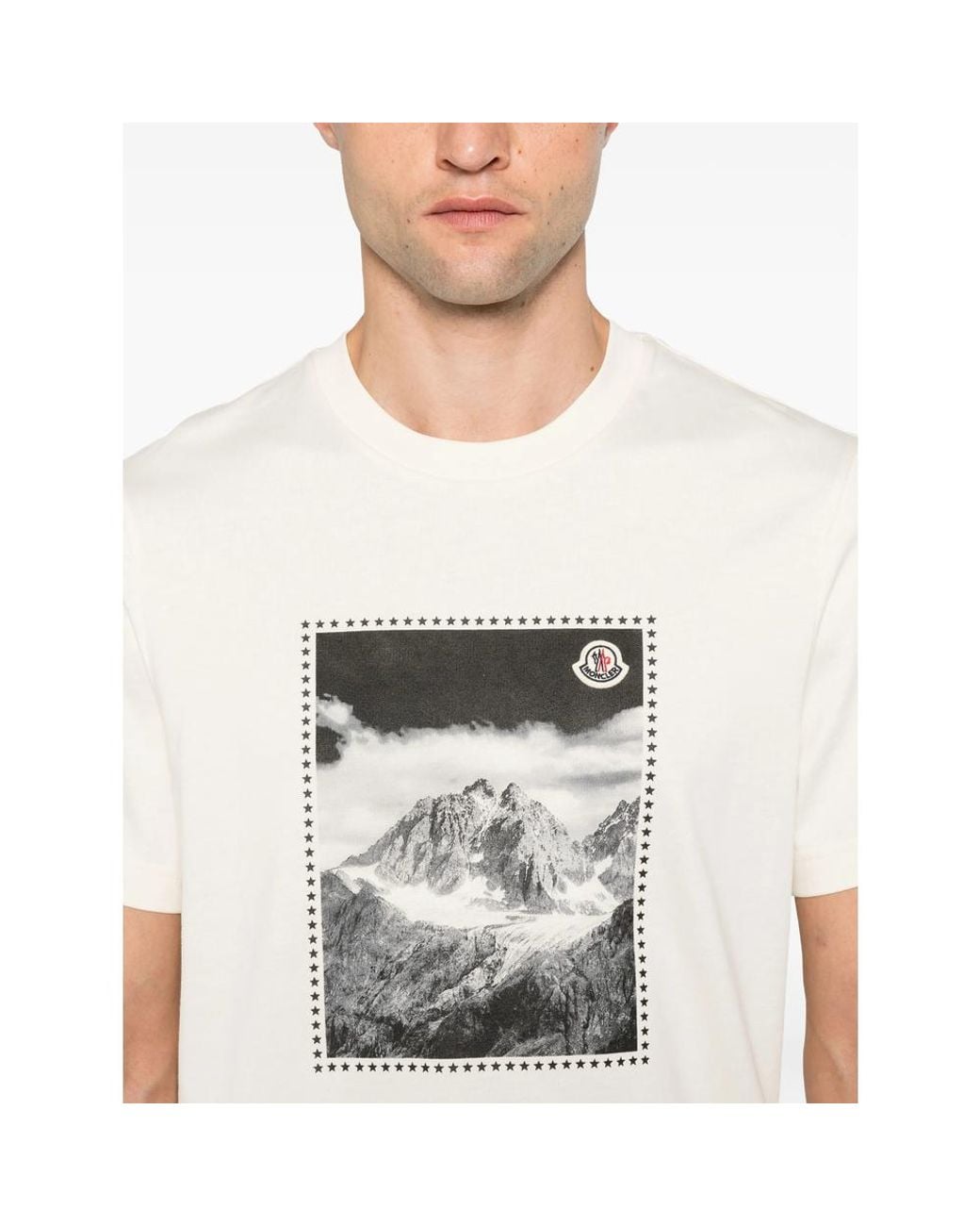 Moncler White Neutrals T-Shirts & Vests for men