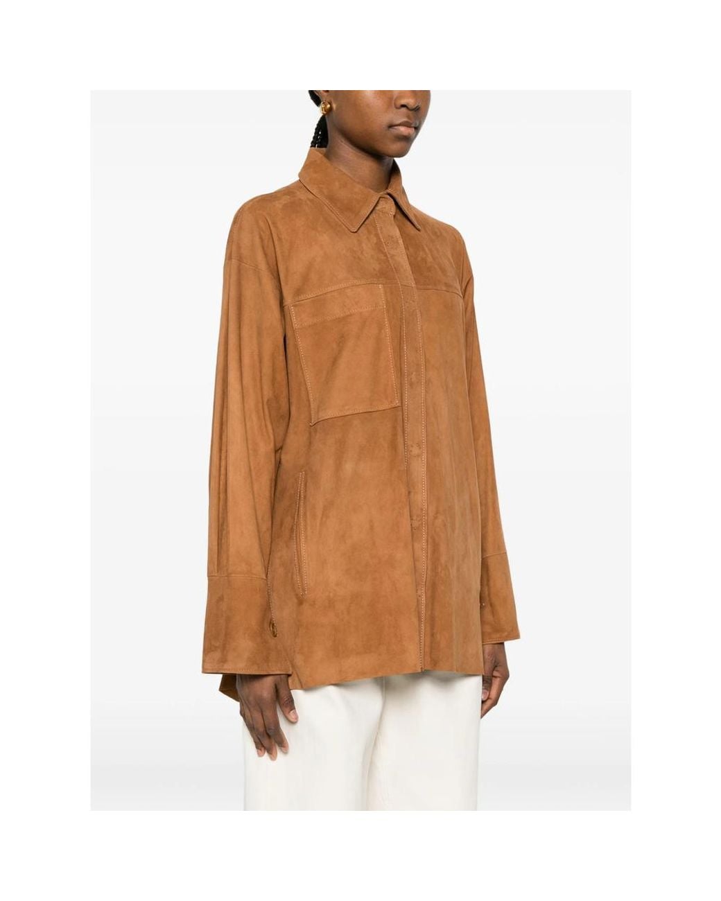 Salvatore Santoro Brown Leather Jacket