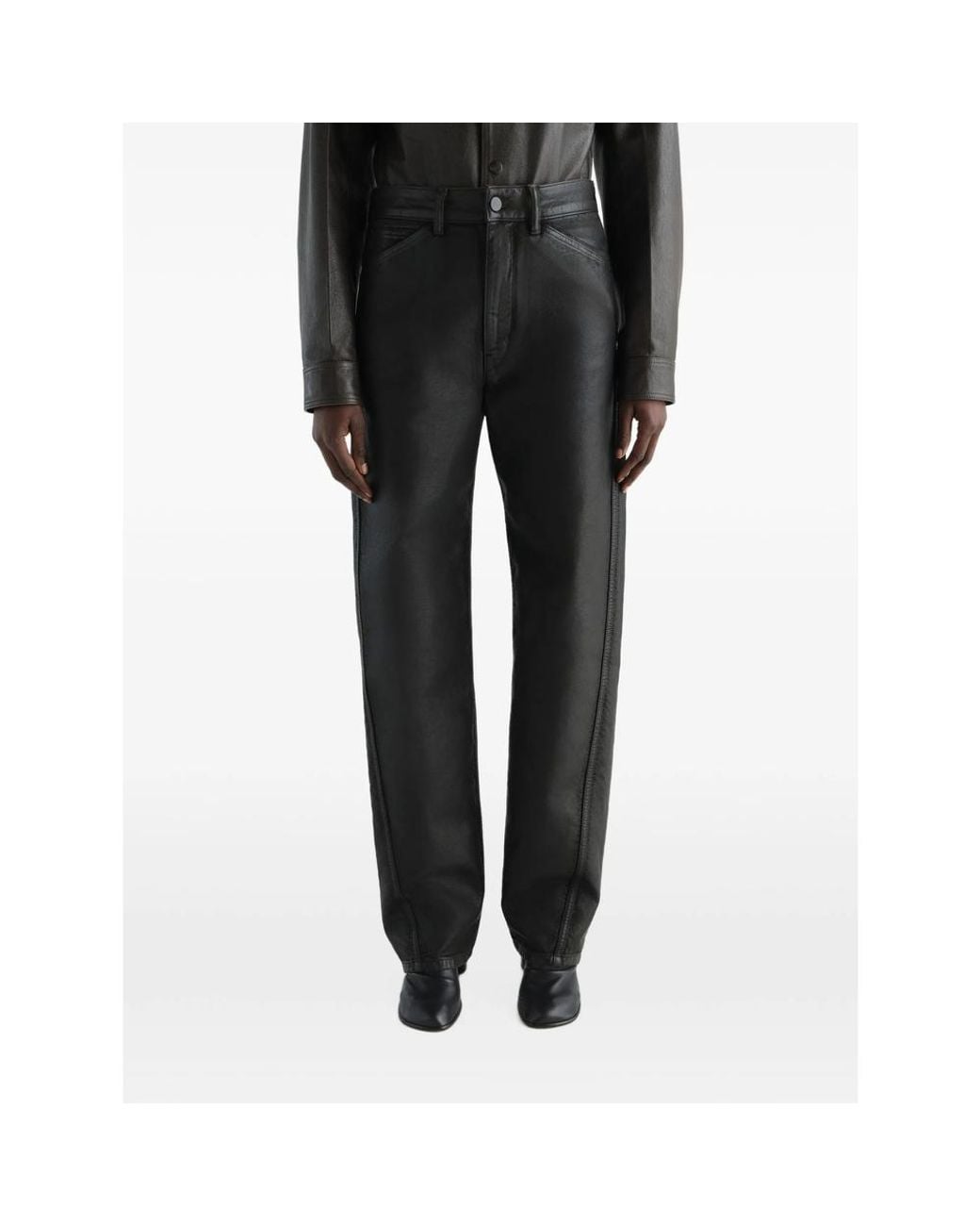 Lemaire Gray Flared Five-Pocket Pants