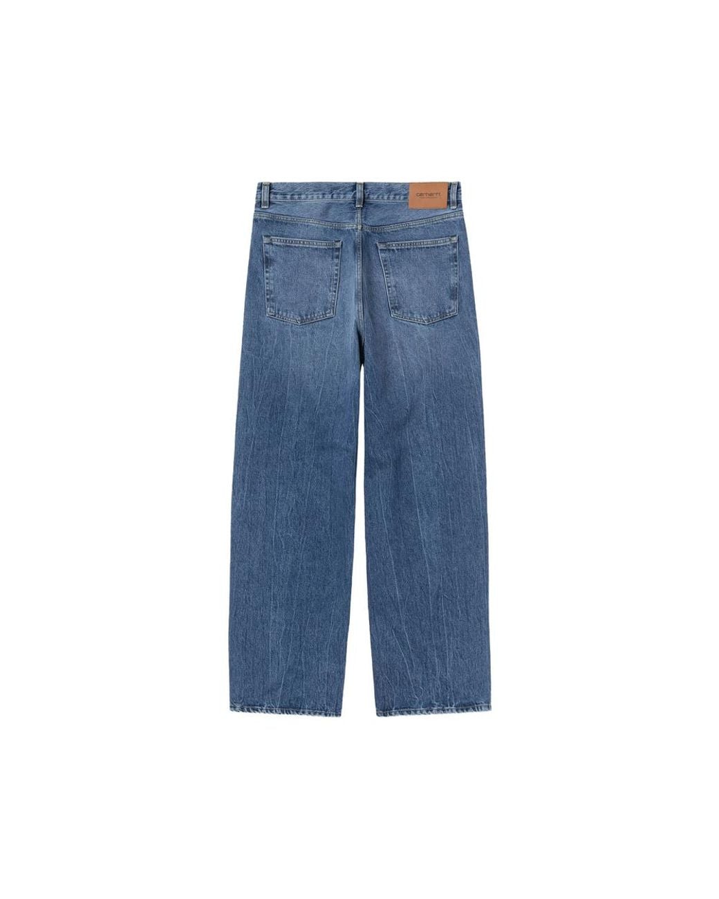 Carhartt Blue Payson Logo-Patch Jeans for men