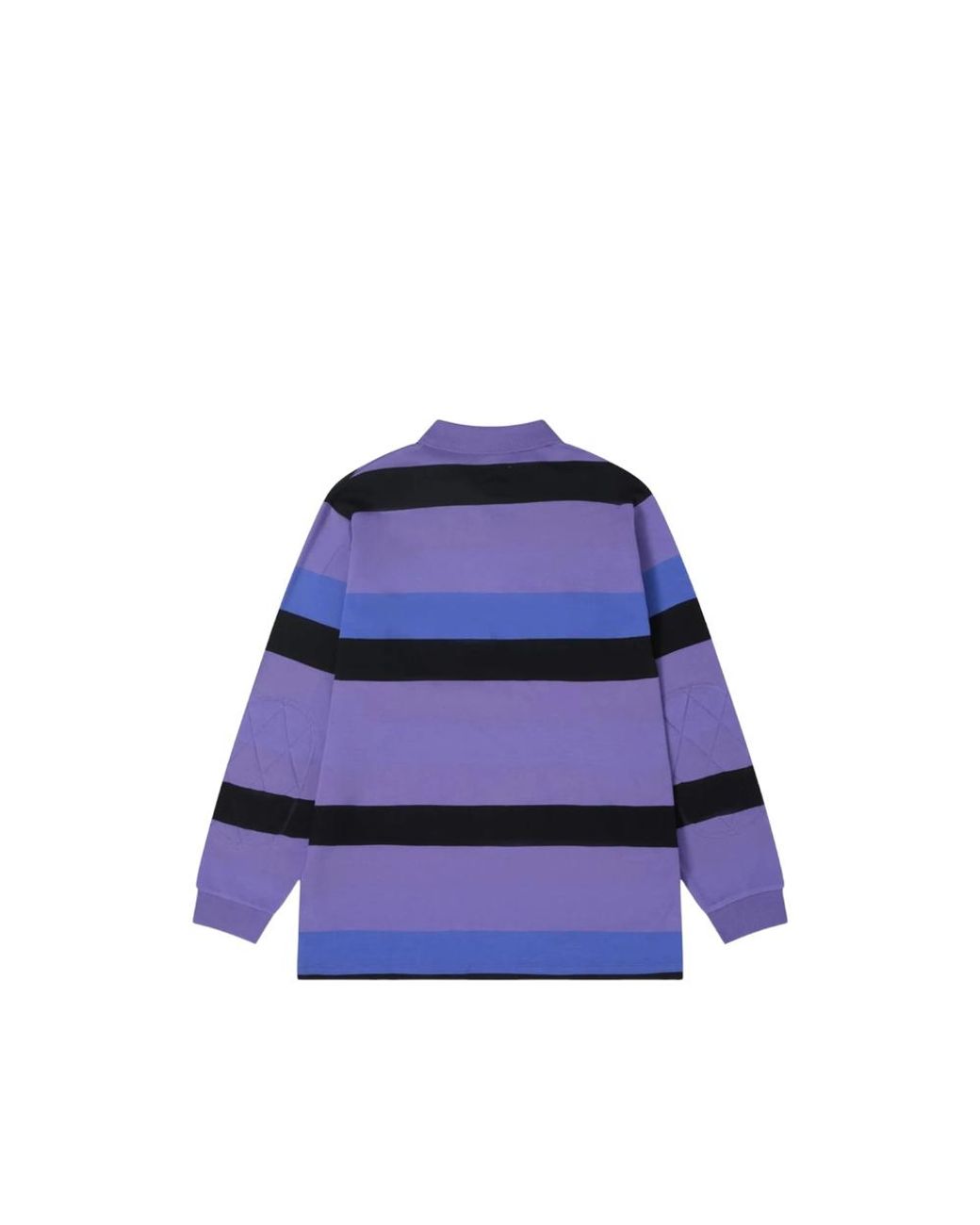 ERL Blue Striped Long-Sleeved Polo Shirt for men