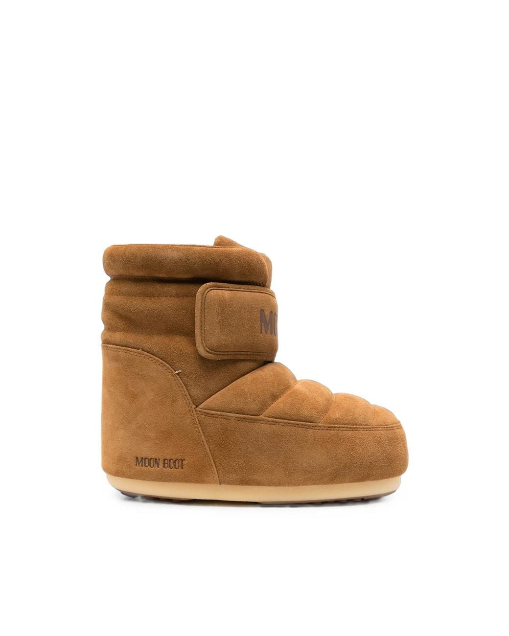 Moon Boot Brown Mb Icon Quilted Touch-Strap Boots for men