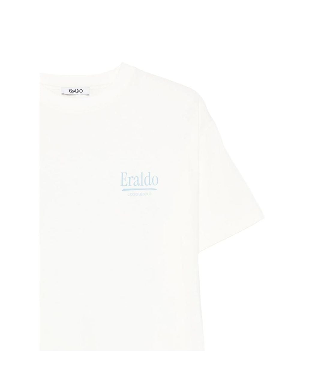 Eraldo White Cotton Logo-Print T-Shirt for men