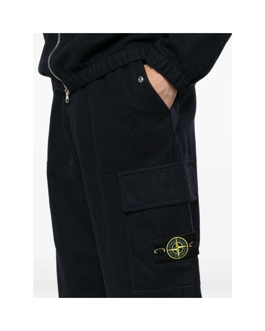 Stone Island Black Trousers for men