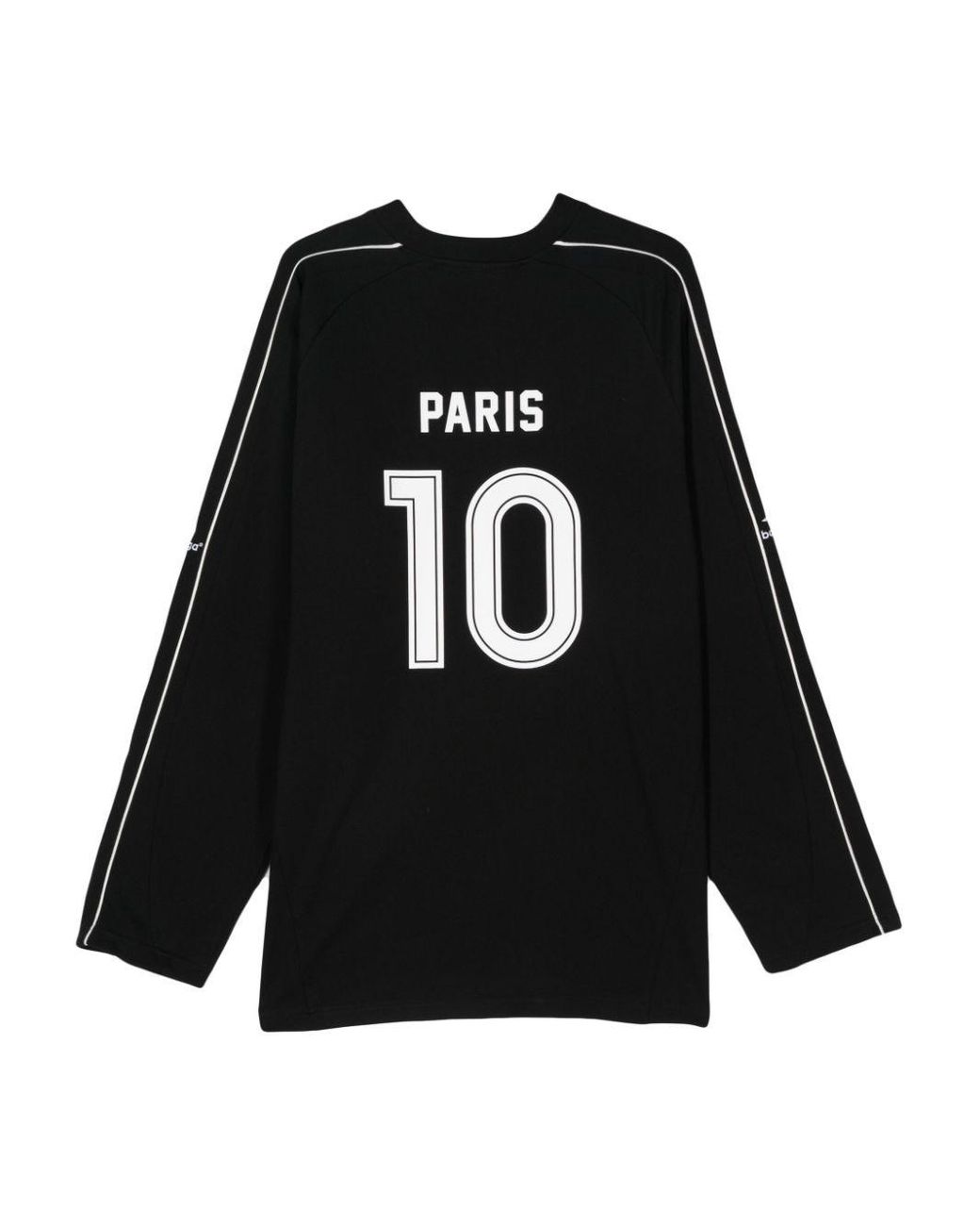 Balenciaga Paris Soccer T-Shirt in Black | Lyst UK