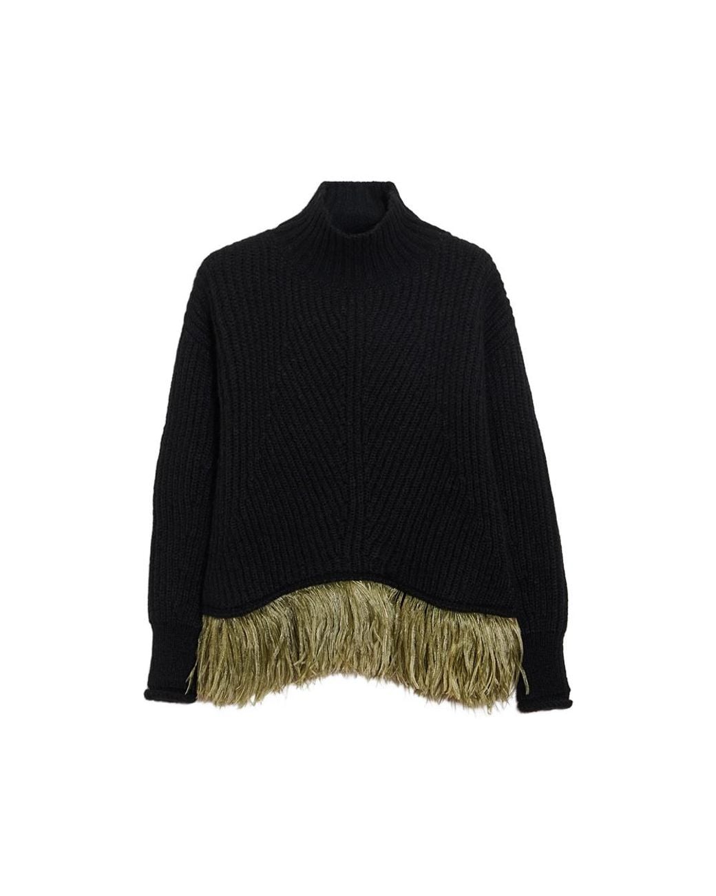 LaDoubleJ Black High Kick Sweater