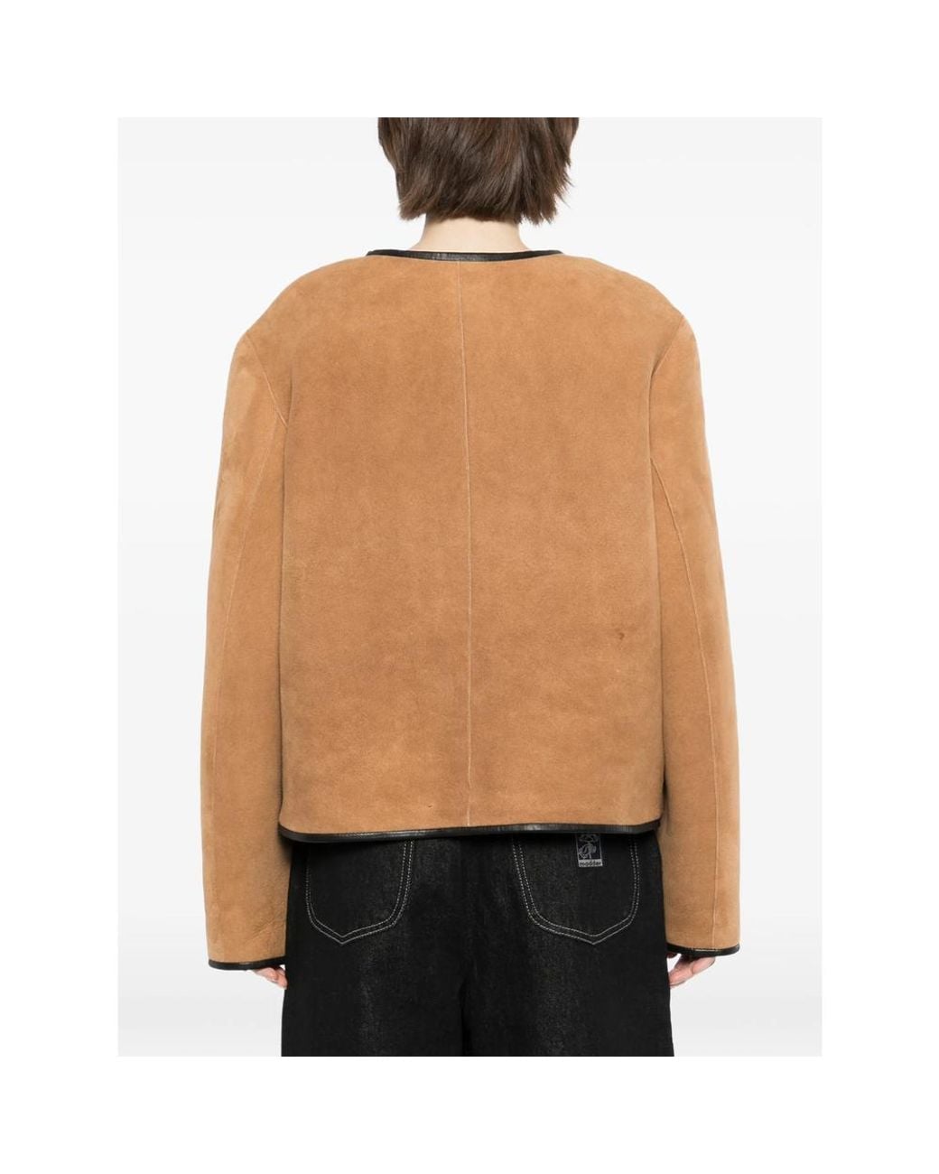 Blazé Milano Brown Button-Fastening Shearling Jacket