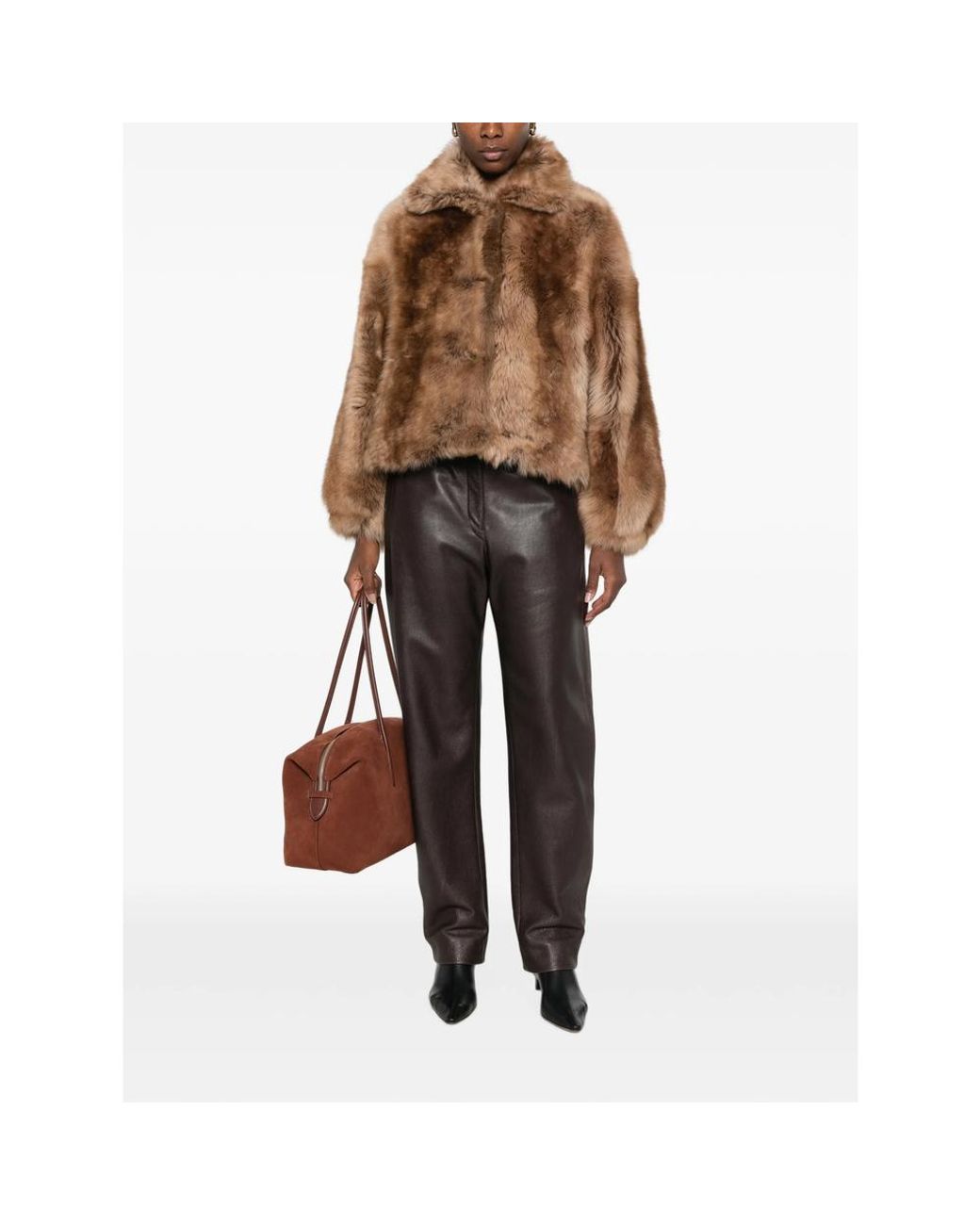 Emmeci Brown Silvia Shearling Jacket