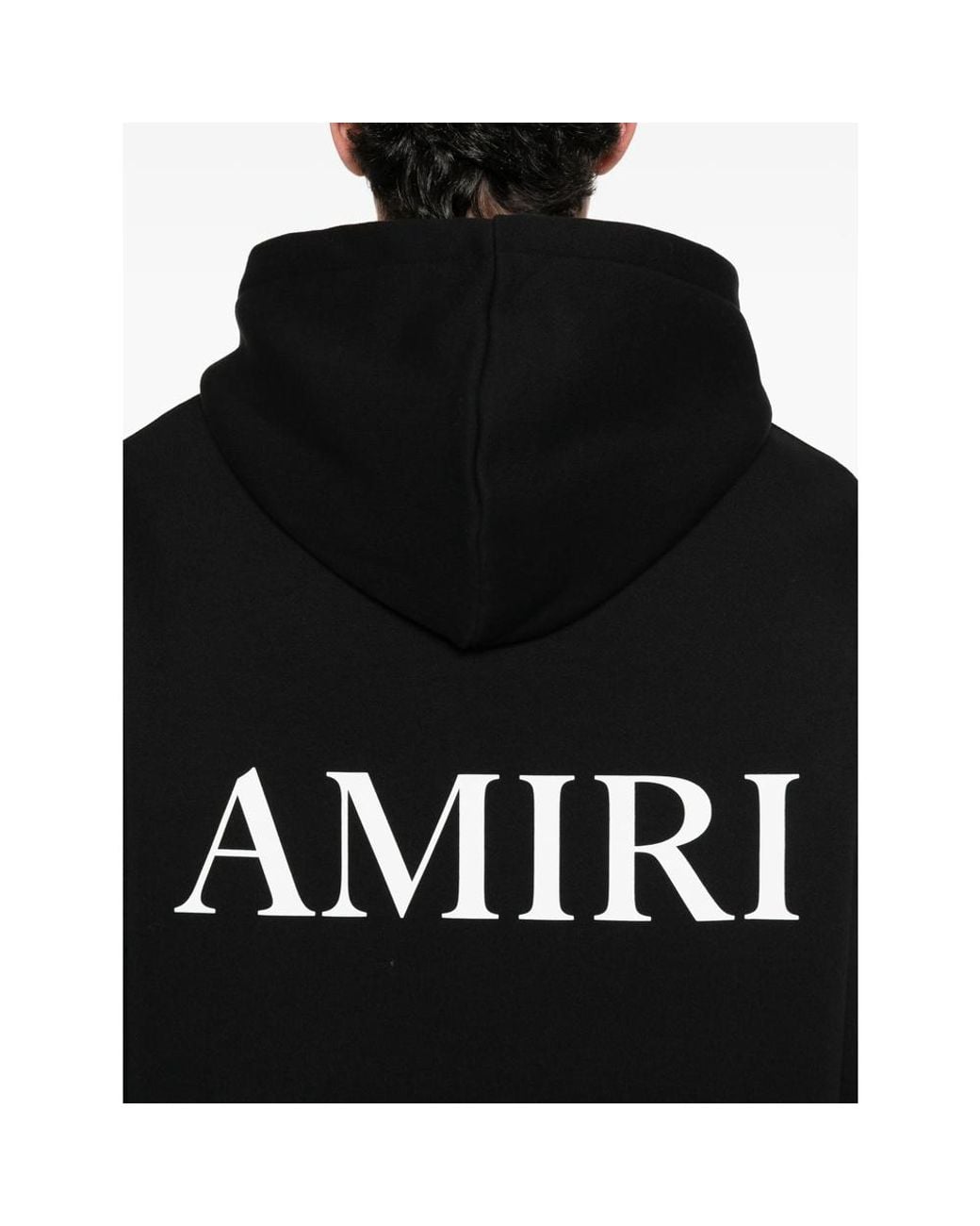 Amiri Black Ma Core Logo-Print Hoodie for men