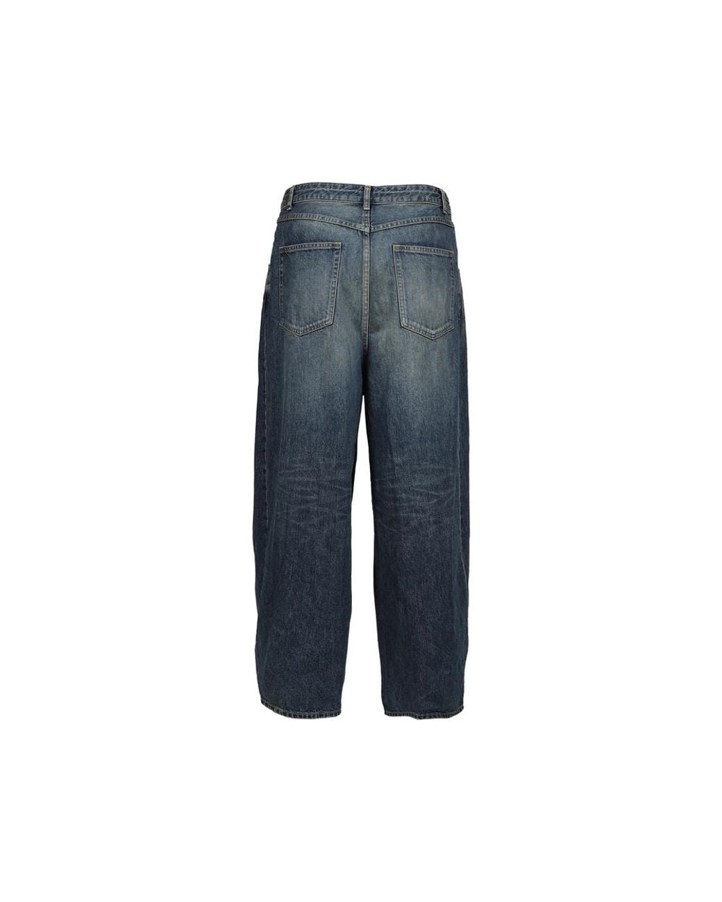 Needles Blue Faded-Effect Tapered Jeans for men