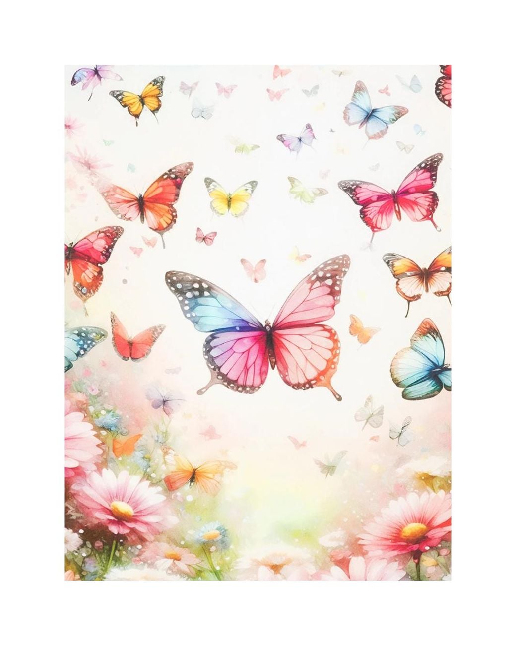 D'Aniello Pink Butterfly-Print Scarf