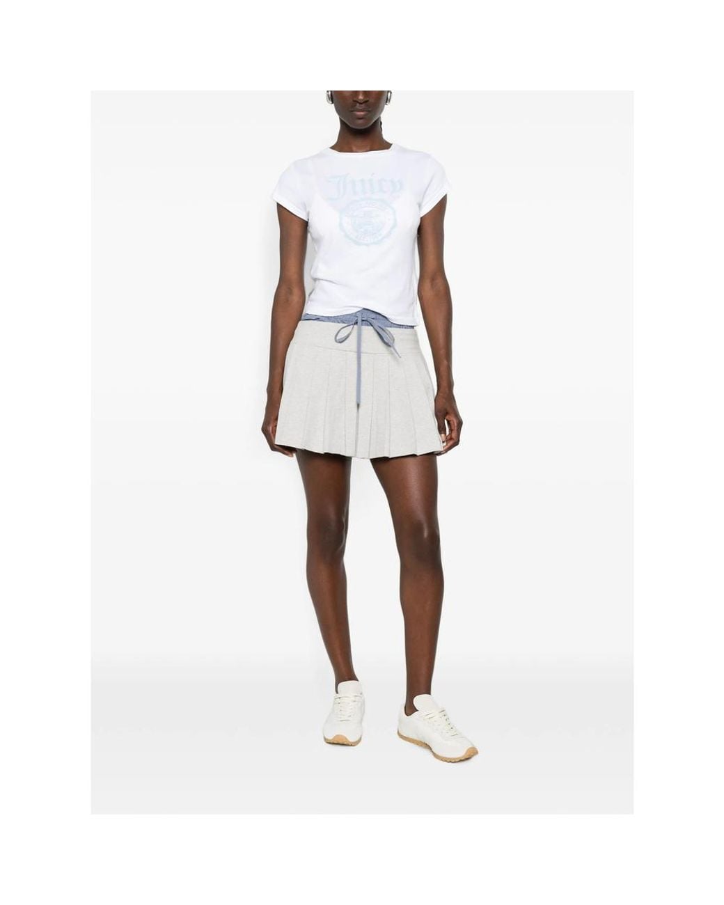 Sporty & Rich White Logo-Print T-Shirt