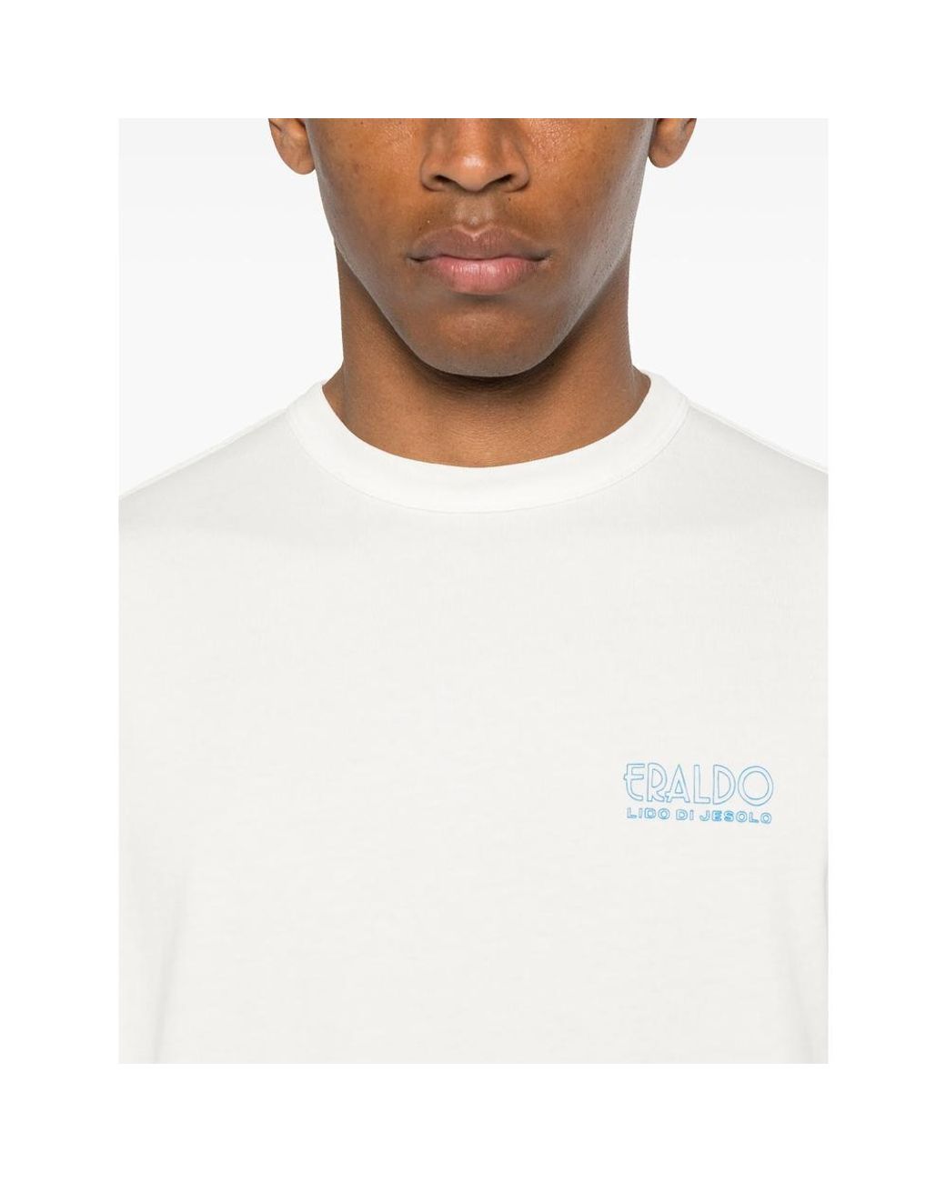 Eraldo White Logo-Print T-Shirt for men