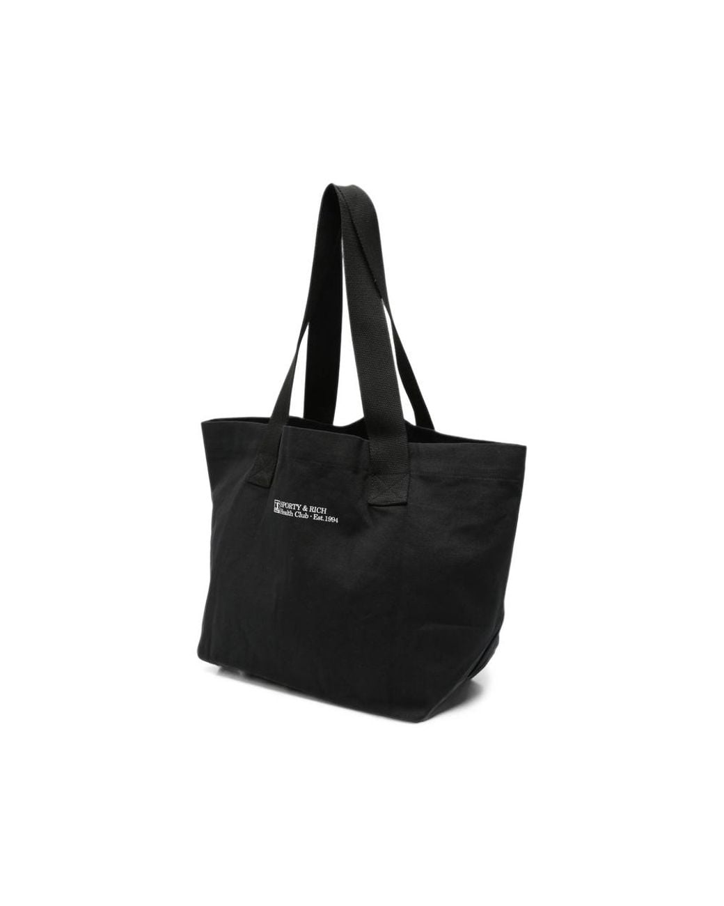 Sporty & Rich Black Print Tote Bag