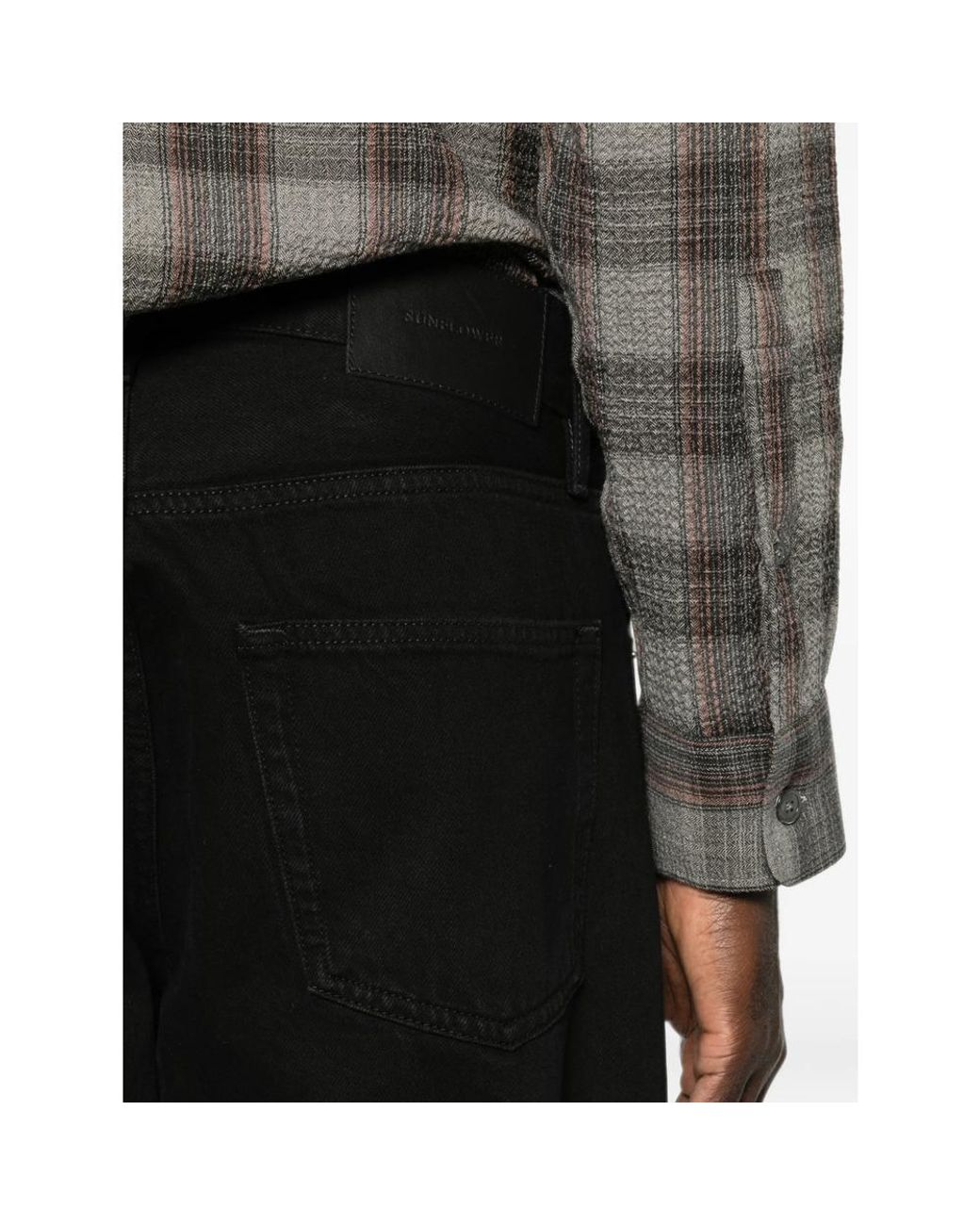 sunflower Black Loose Straight-Leg Jeans for men