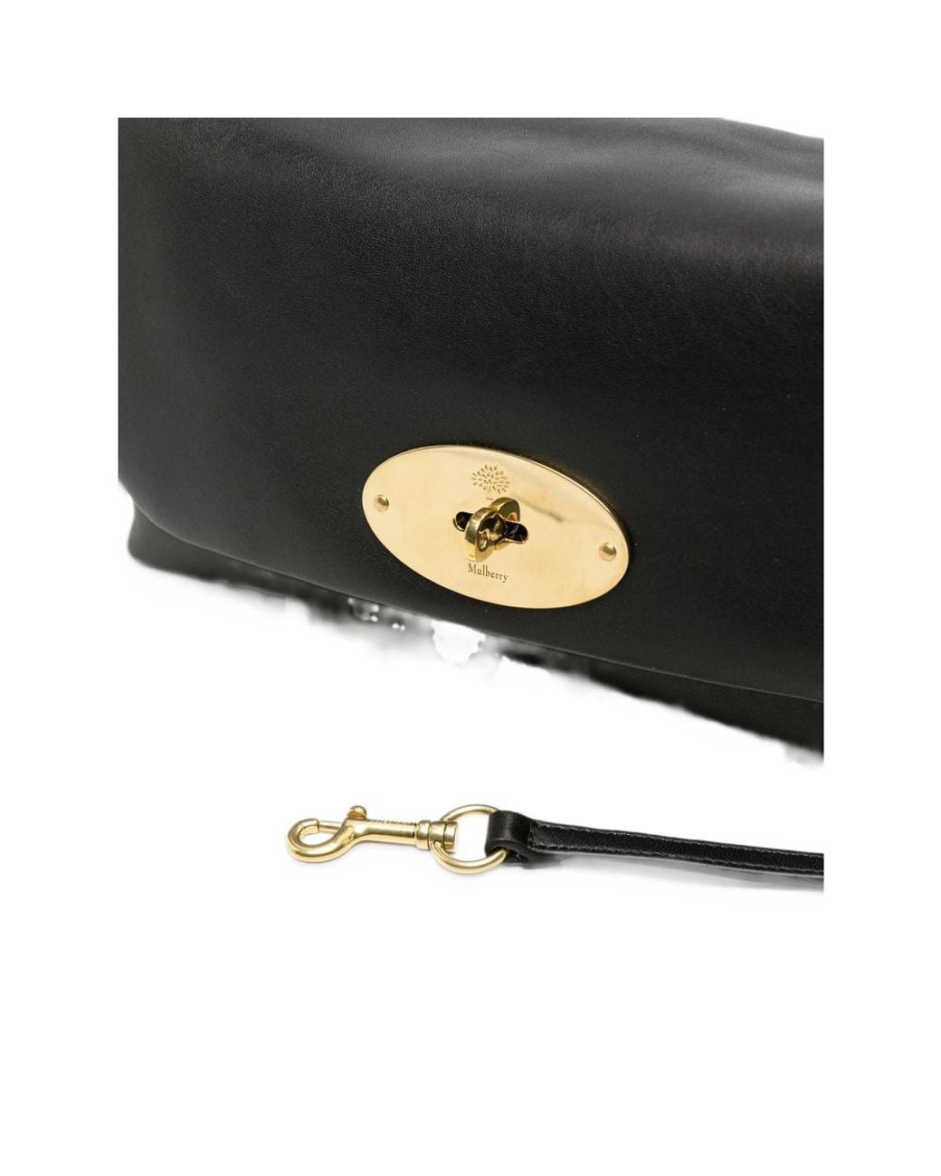 Mulberry Black Postman's Lock Leather Shoulder Bag