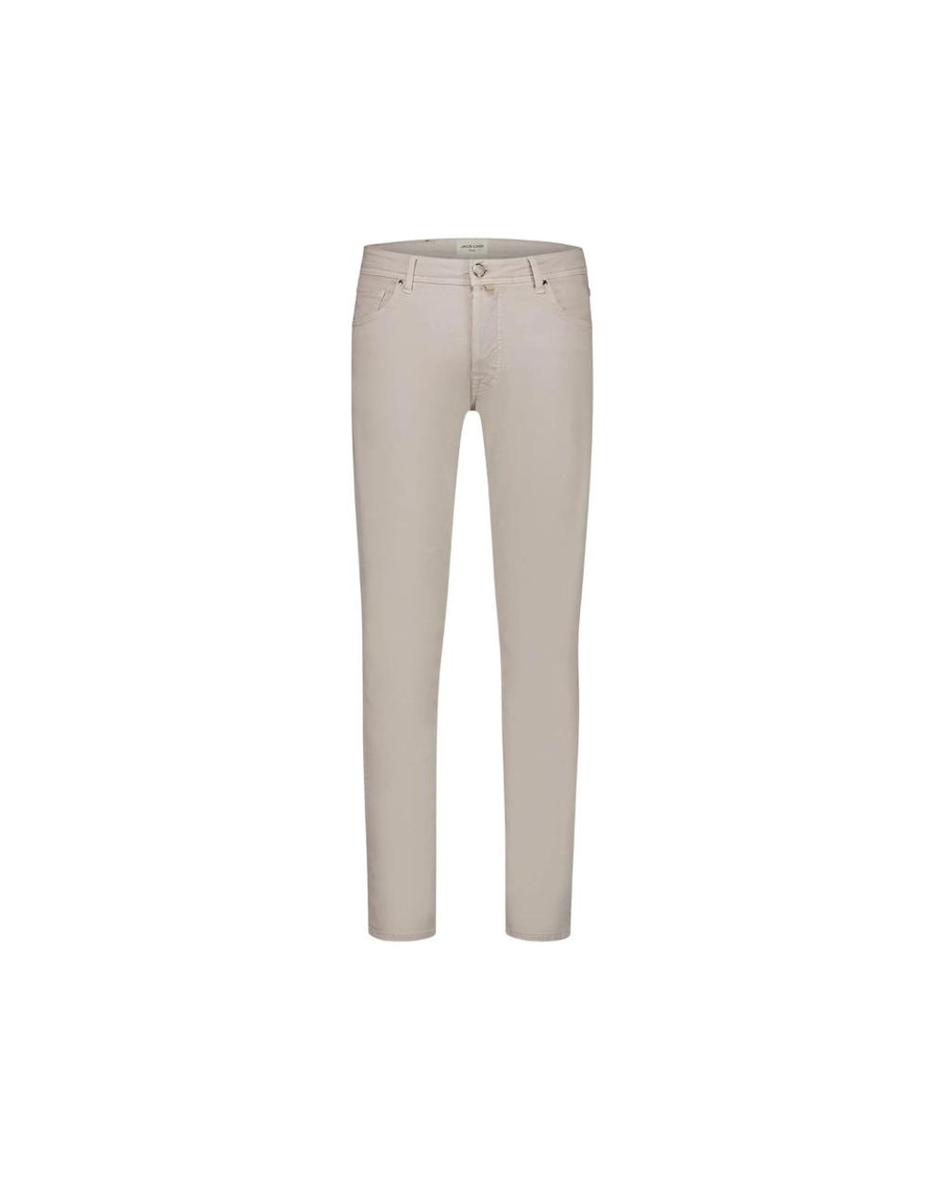 Jacob Cohen Gray Logo-Plaque Slim-Fit Trousers for men