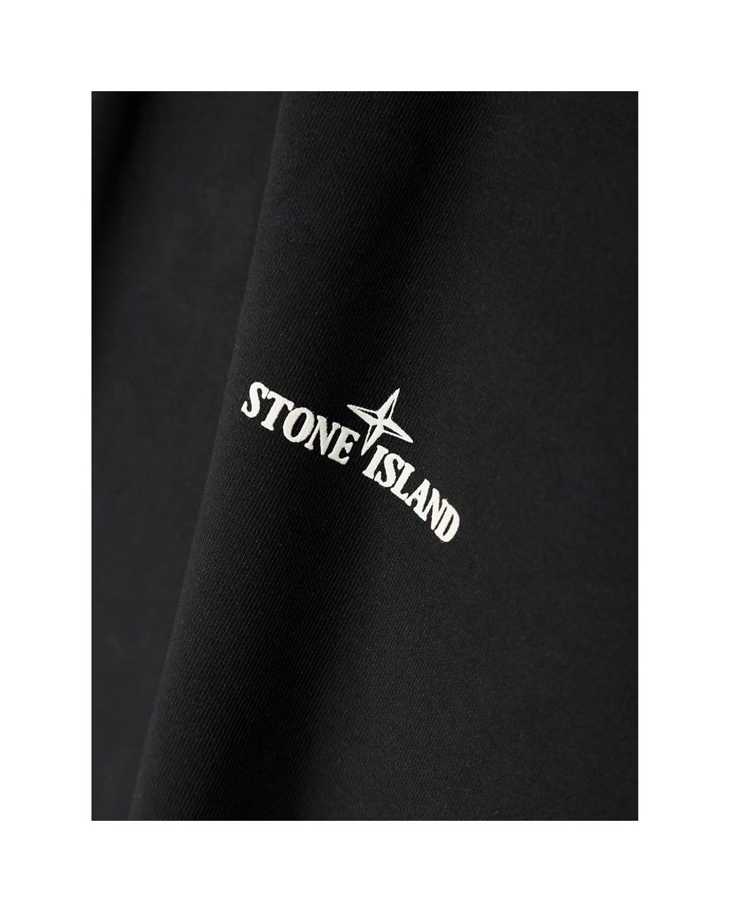 Stone Island Black 6100008 Cotton Fleece Sweatshirt for men