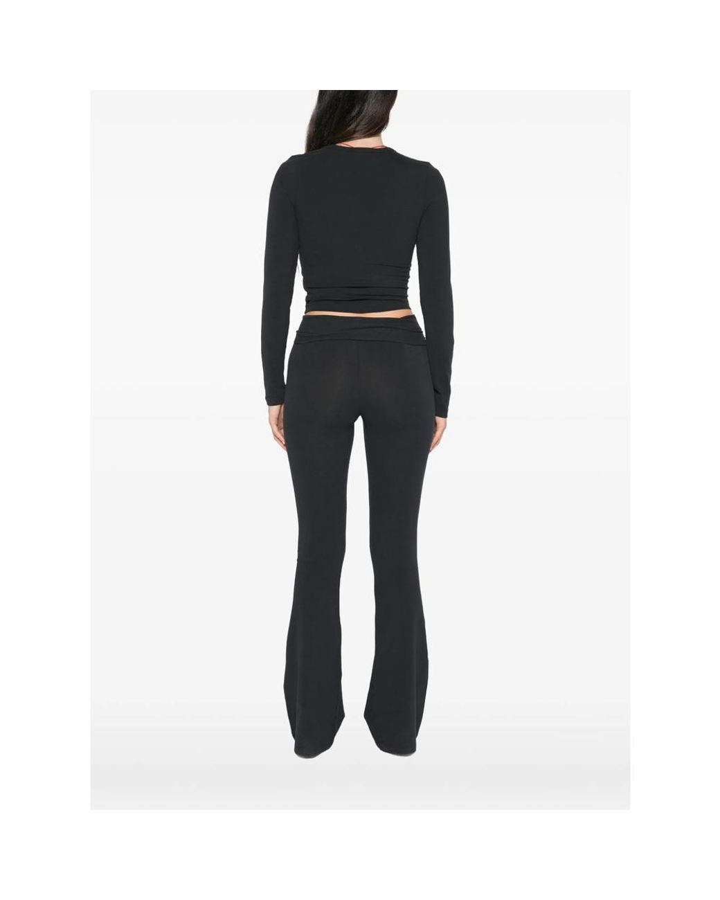 Sporty & Rich Black Vaina Long-Sleeve T-Shirt
