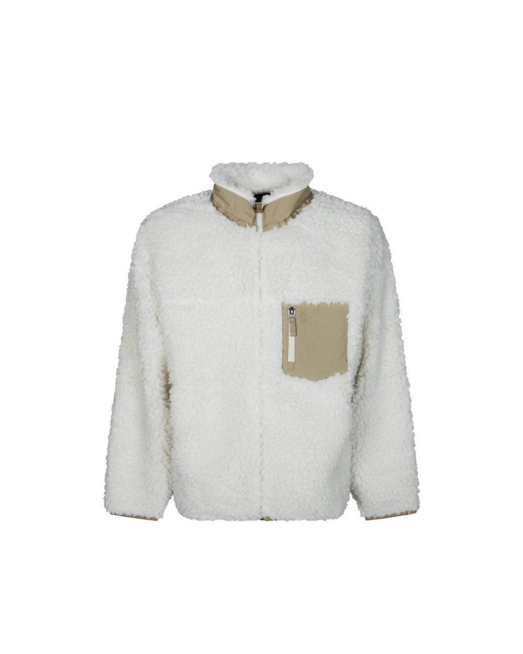 Ralph Lauren Gray Fleece Zip-Up Jacket for men