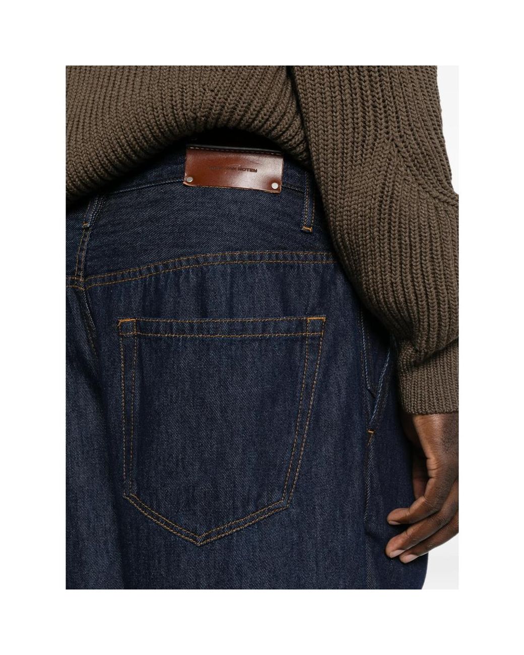 Dries Van Noten Blue Denim for men